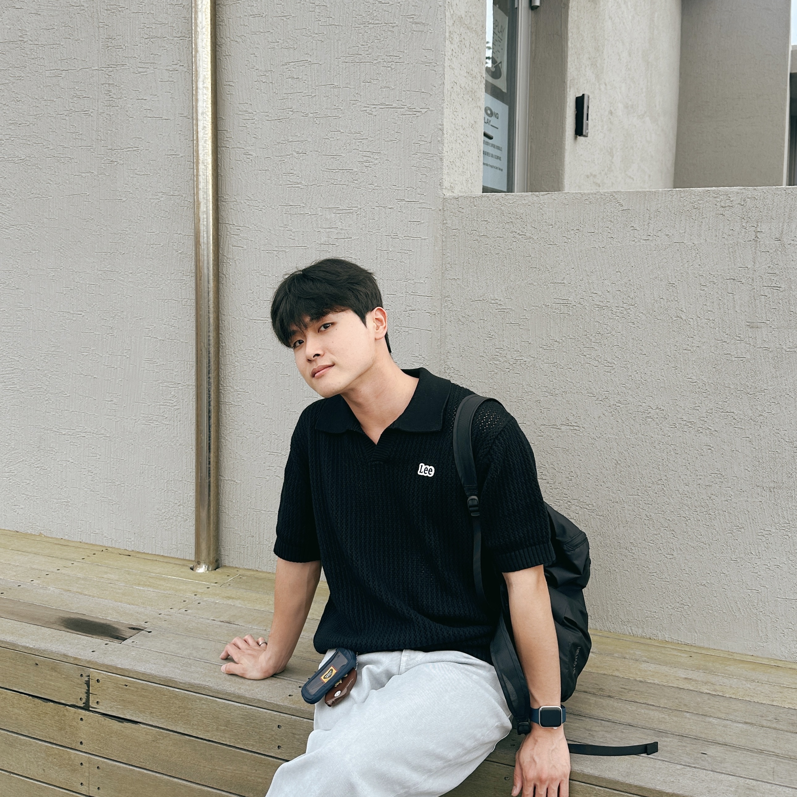 Human Made Military Card Case Black, New Balance 992 Made in USA Grey - D Standard 착용 스타일 - 2