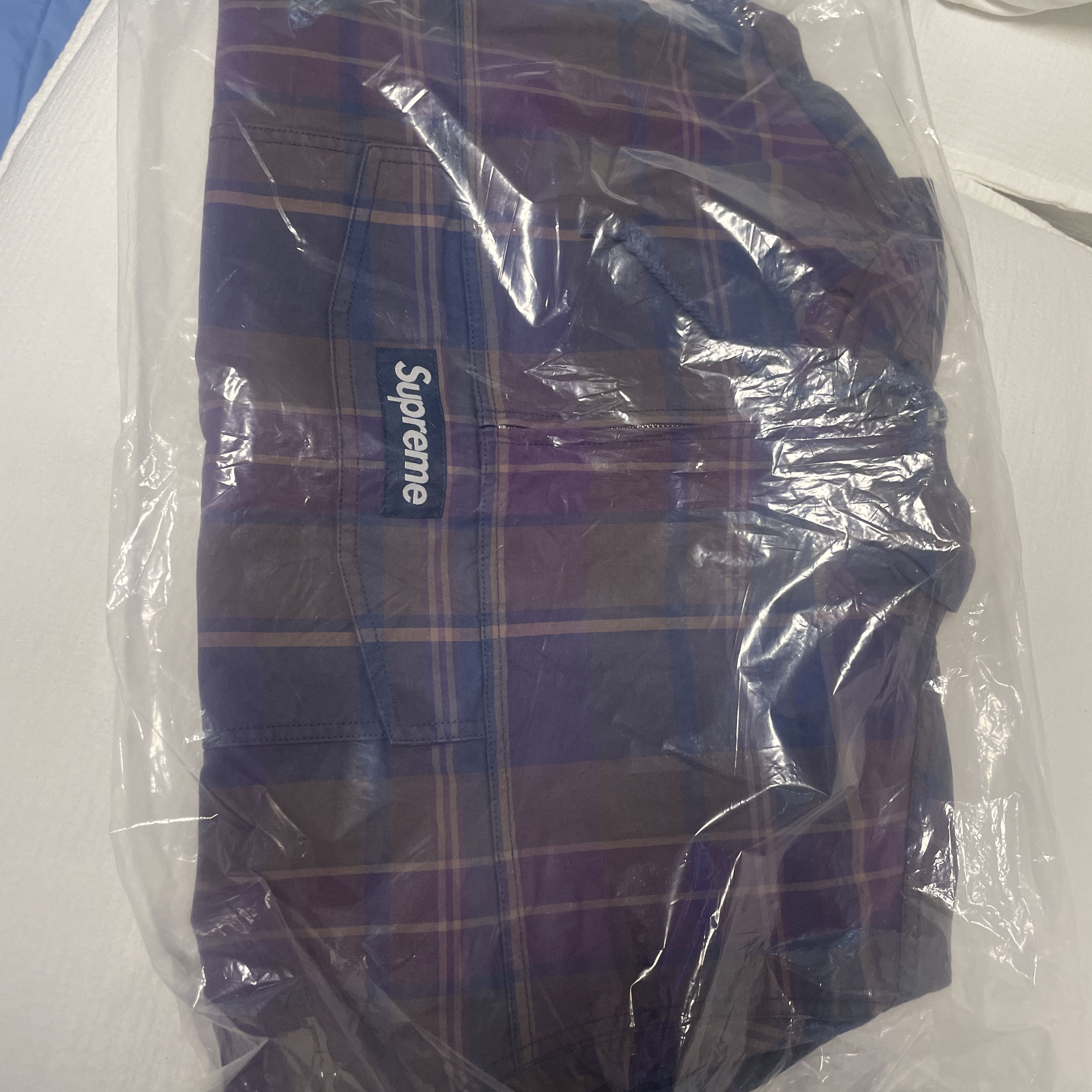 Supreme Cotton Utility Anorak Plaid - 24SS 착용 스타일 - 1