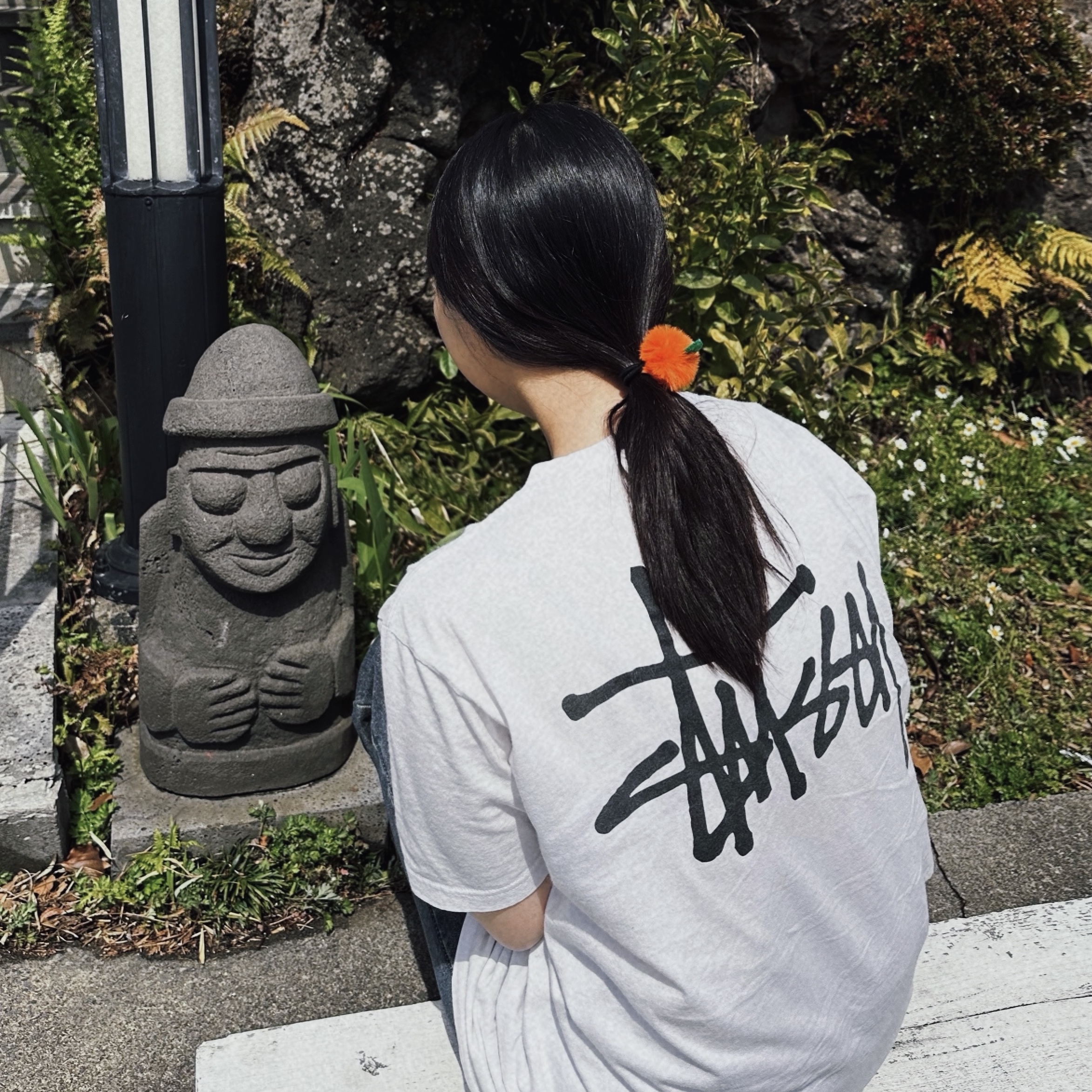 Stussy Basic Stussy T-Shirt White 2024, 2025 착용 스타일