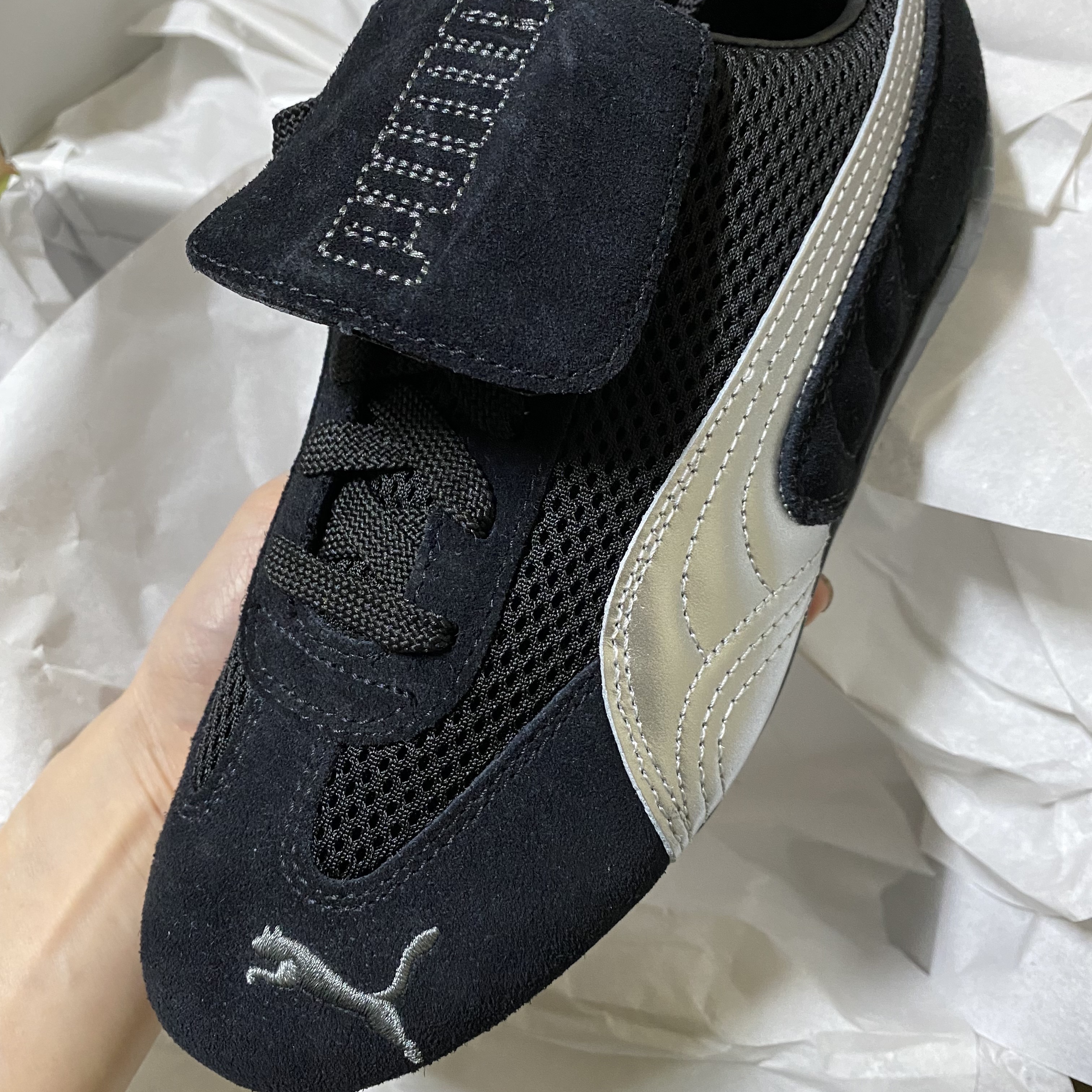 Puma x Open Yy Speedcat Black Shadow Gray 착용 스타일