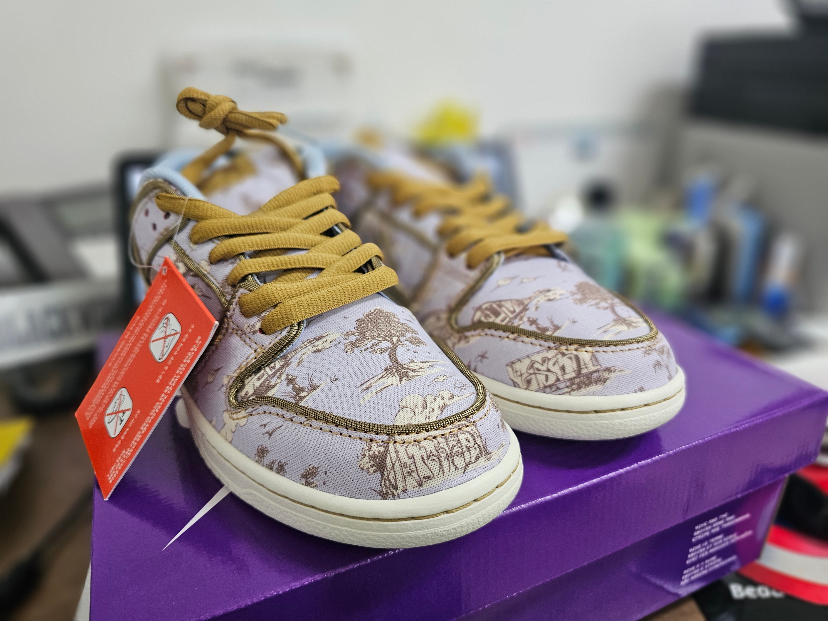 Nike SB Dunk Low Pro Premium Toile 착용 스타일 - 2