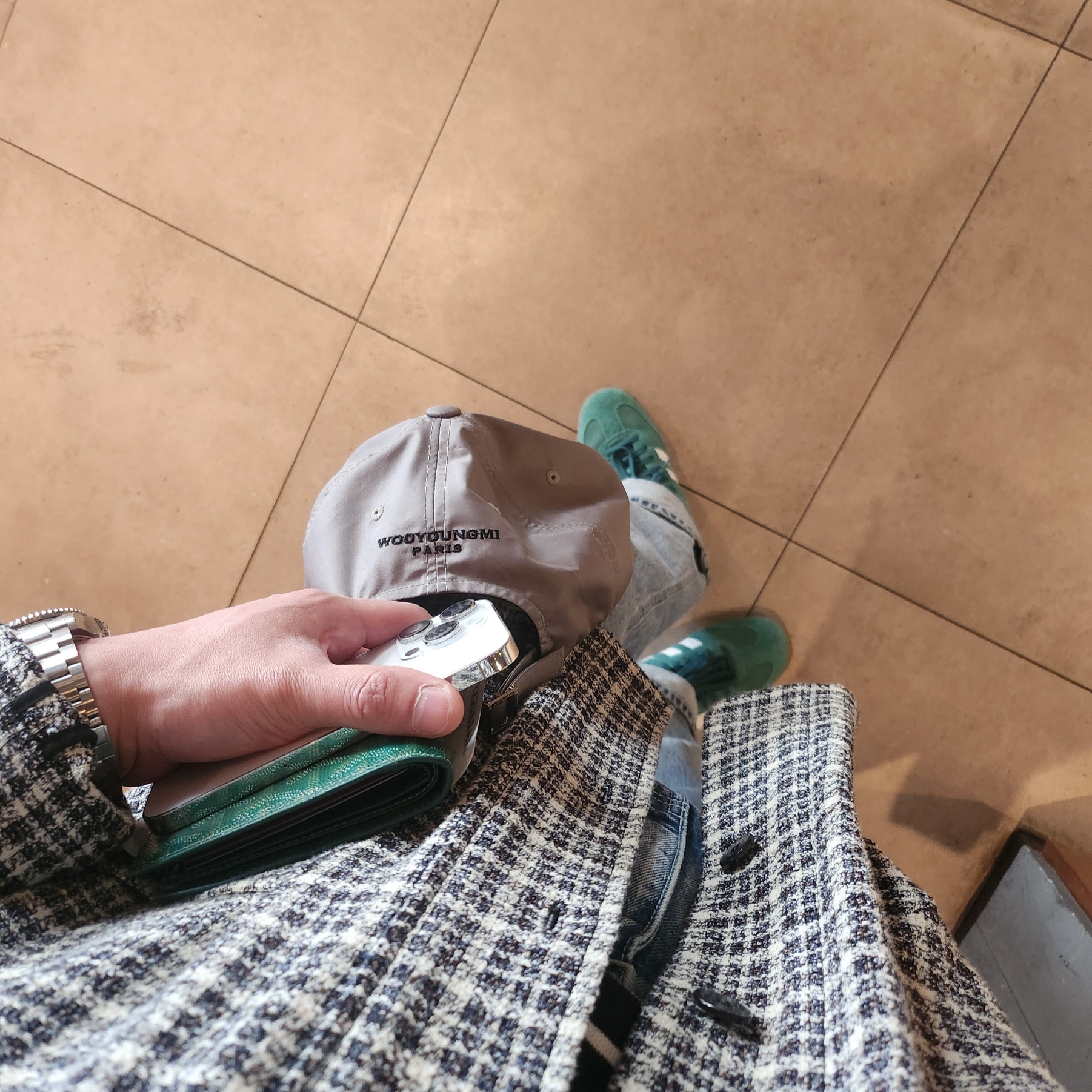 Adidas Samba OG Collegiate Green 착용 스타일