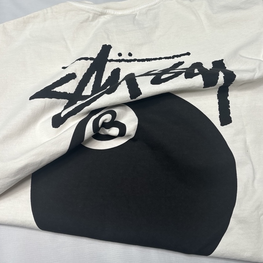 Stussy 8 Ball Pigment Dyed T-Shirt Natural 착용 스타일