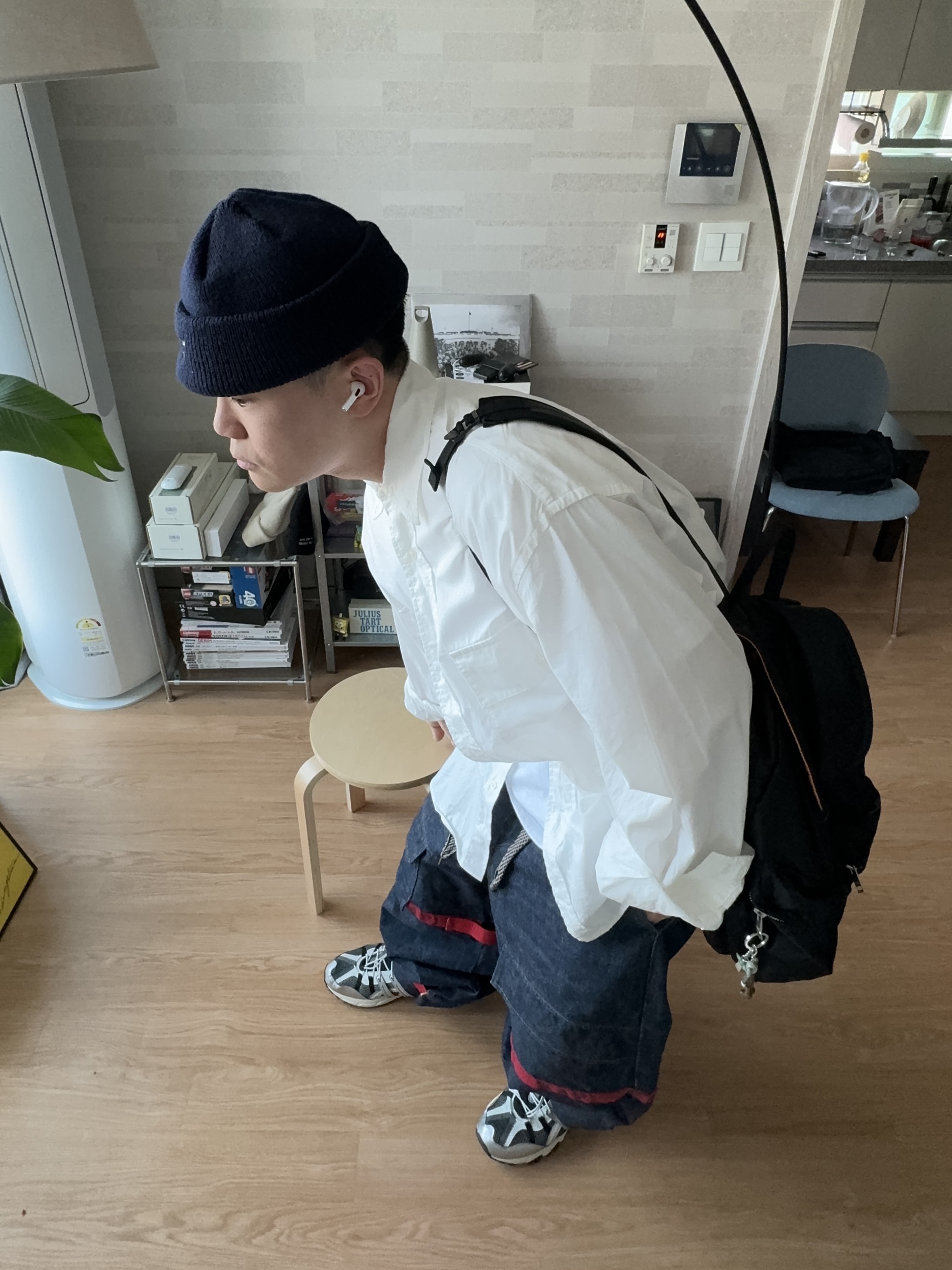 Asics Unlimited Gel-Sonoma 15-50 Steel Grey Pure Silver, Porter Tanker Backpack Black 착용 스타일 - 1