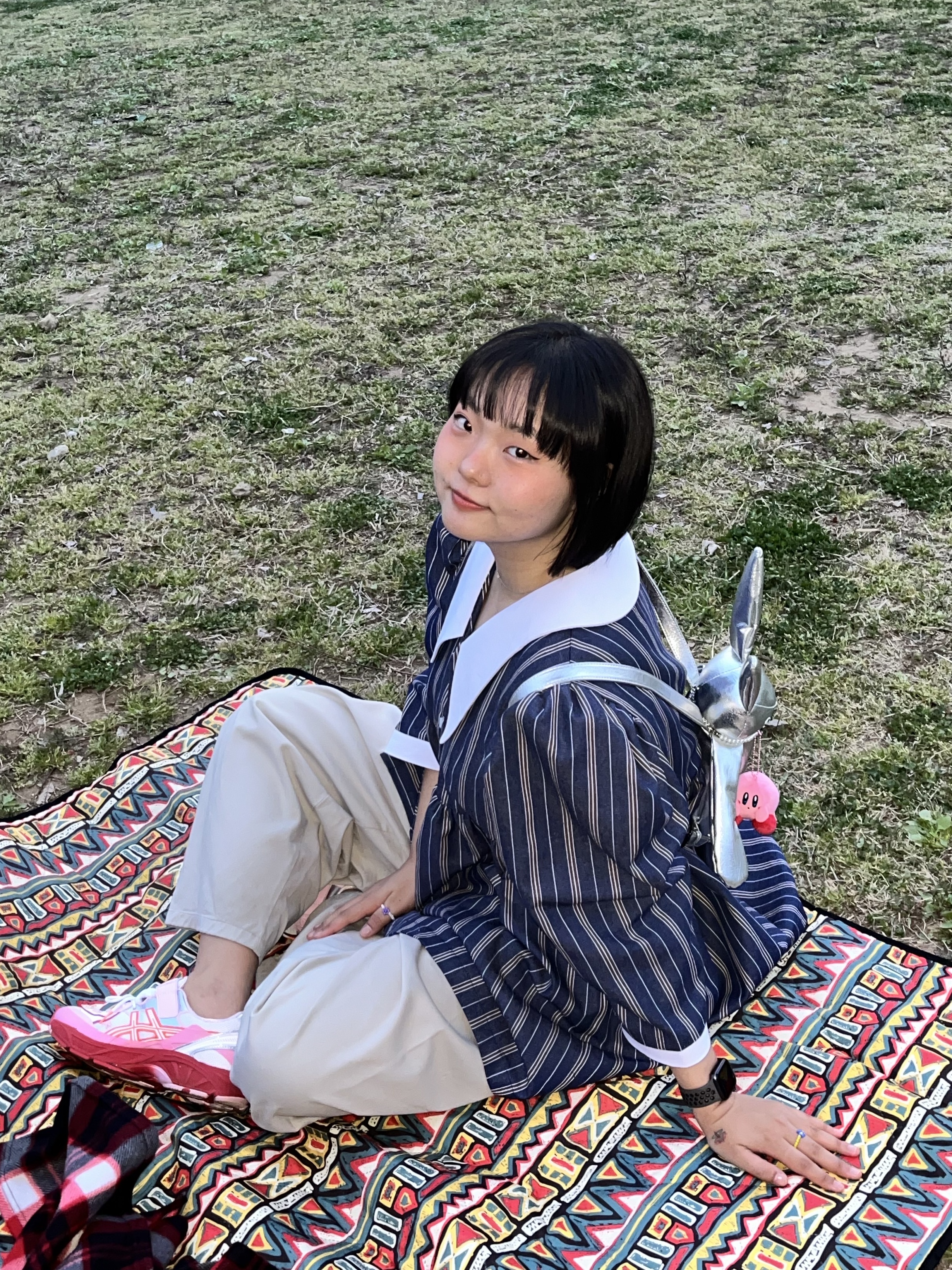 Asics x Cecilie Bahnsen GT-2160 White Habanero 착용 스타일 - 1