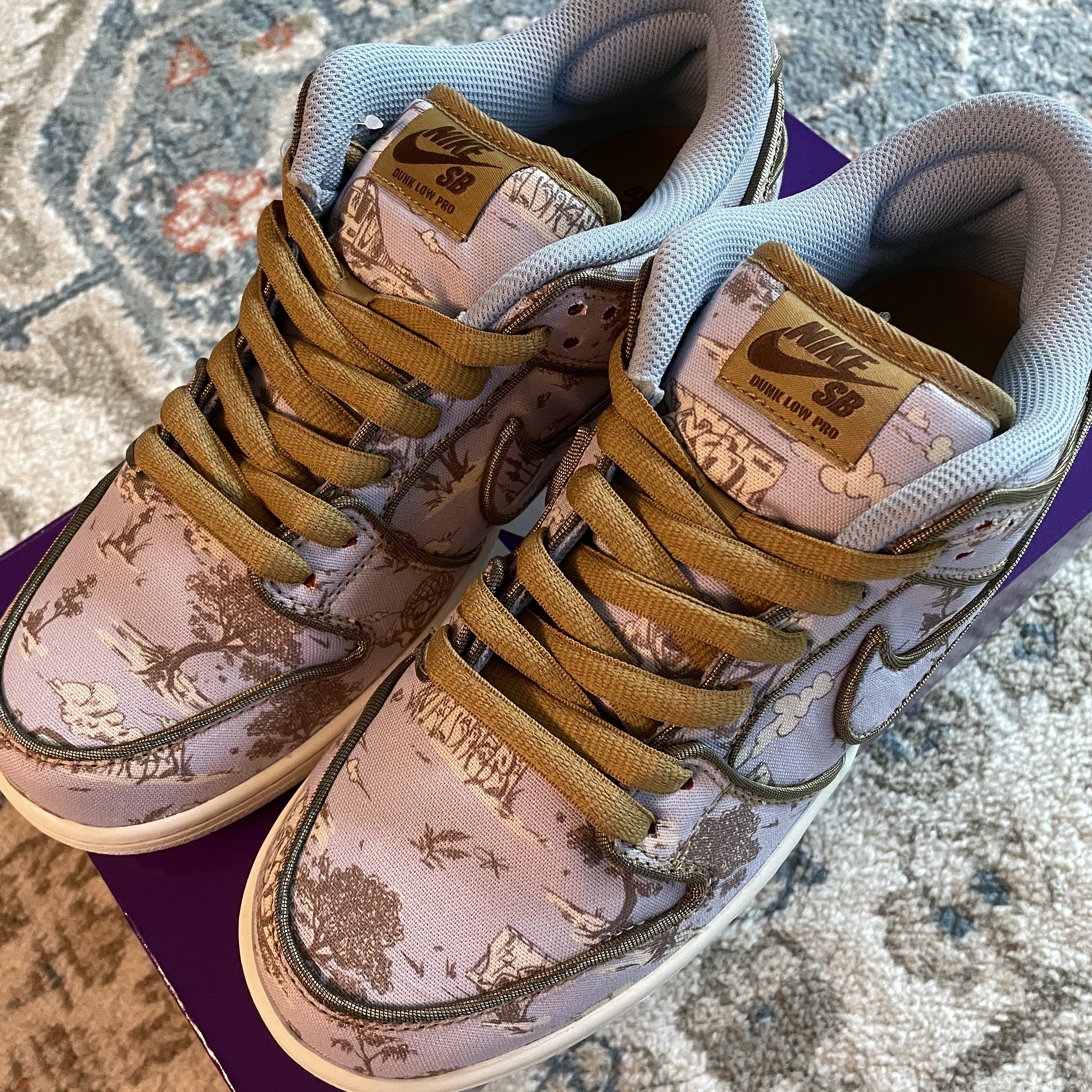 Nike SB Dunk Low Pro Premium Toile 착용 스타일 - 4