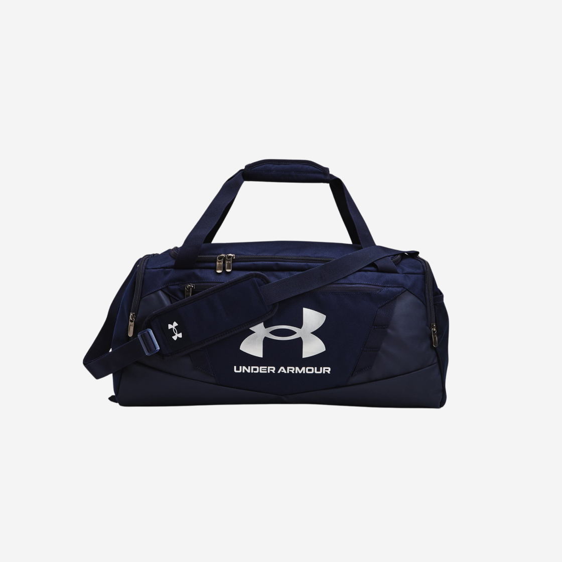 Under Armour Undeniable 5.0 Small Duffle Bag Midnight Navy Metallic Silver 상세 이미지 1