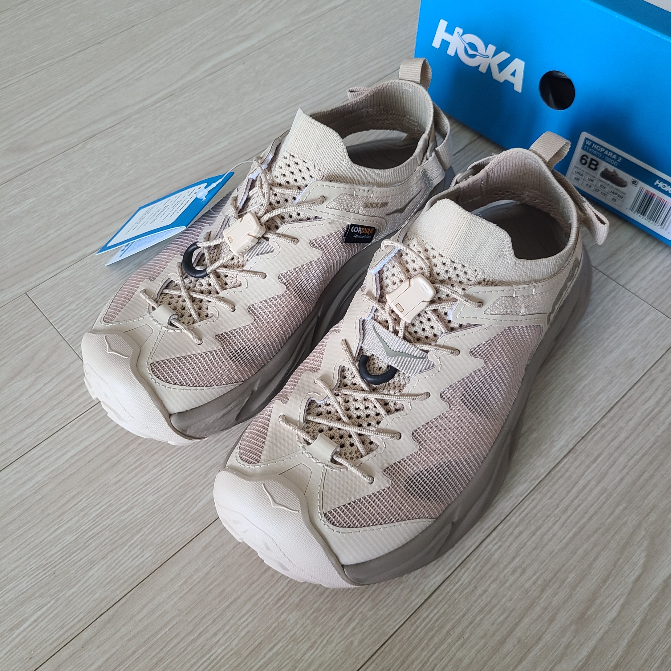 (W) Hoka Hopara 2 Shifting Sand 착용 스타일 - 1