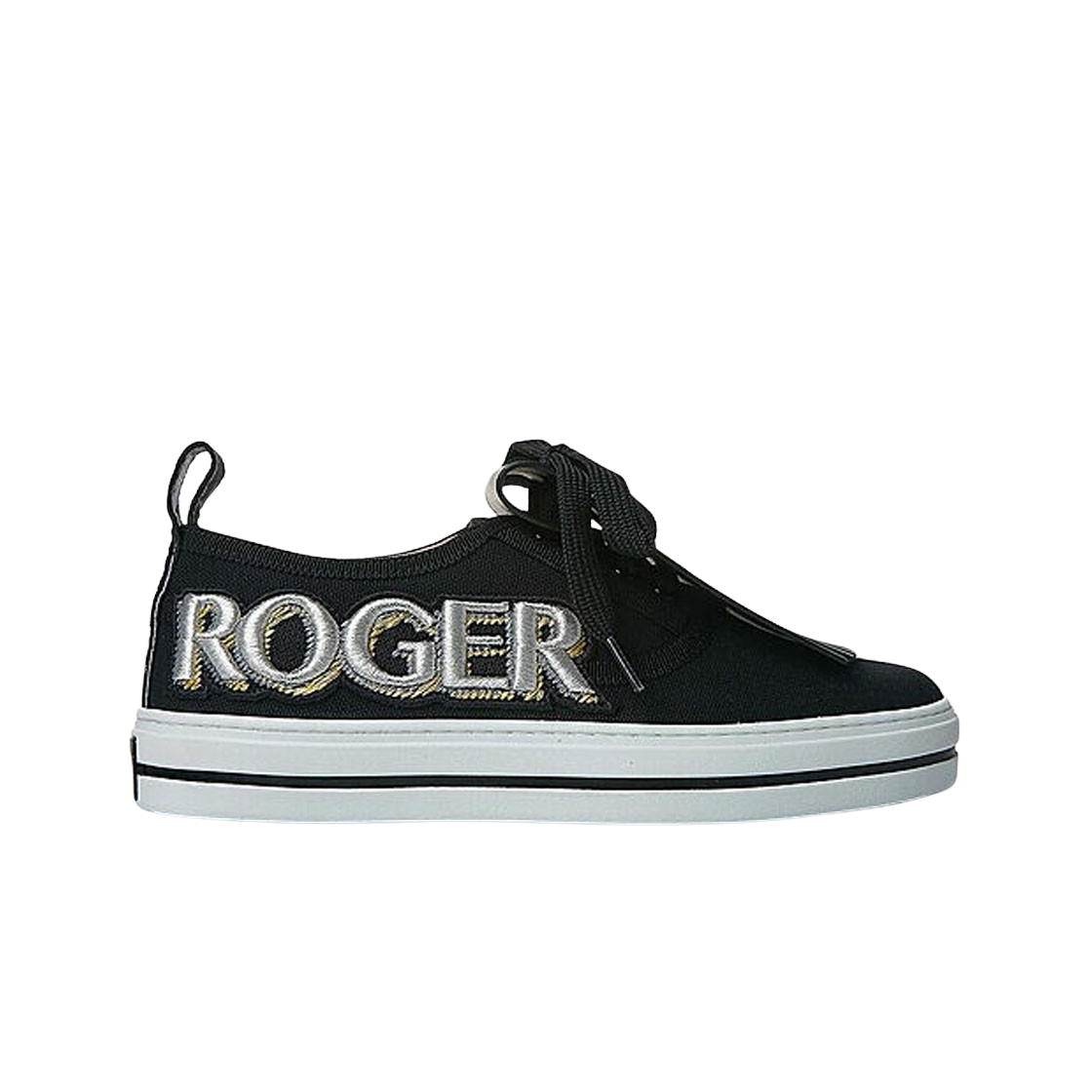 RVW40328330NRIB999 (W) Roger Vivier Call Me Vivier Patch Sneakers Black