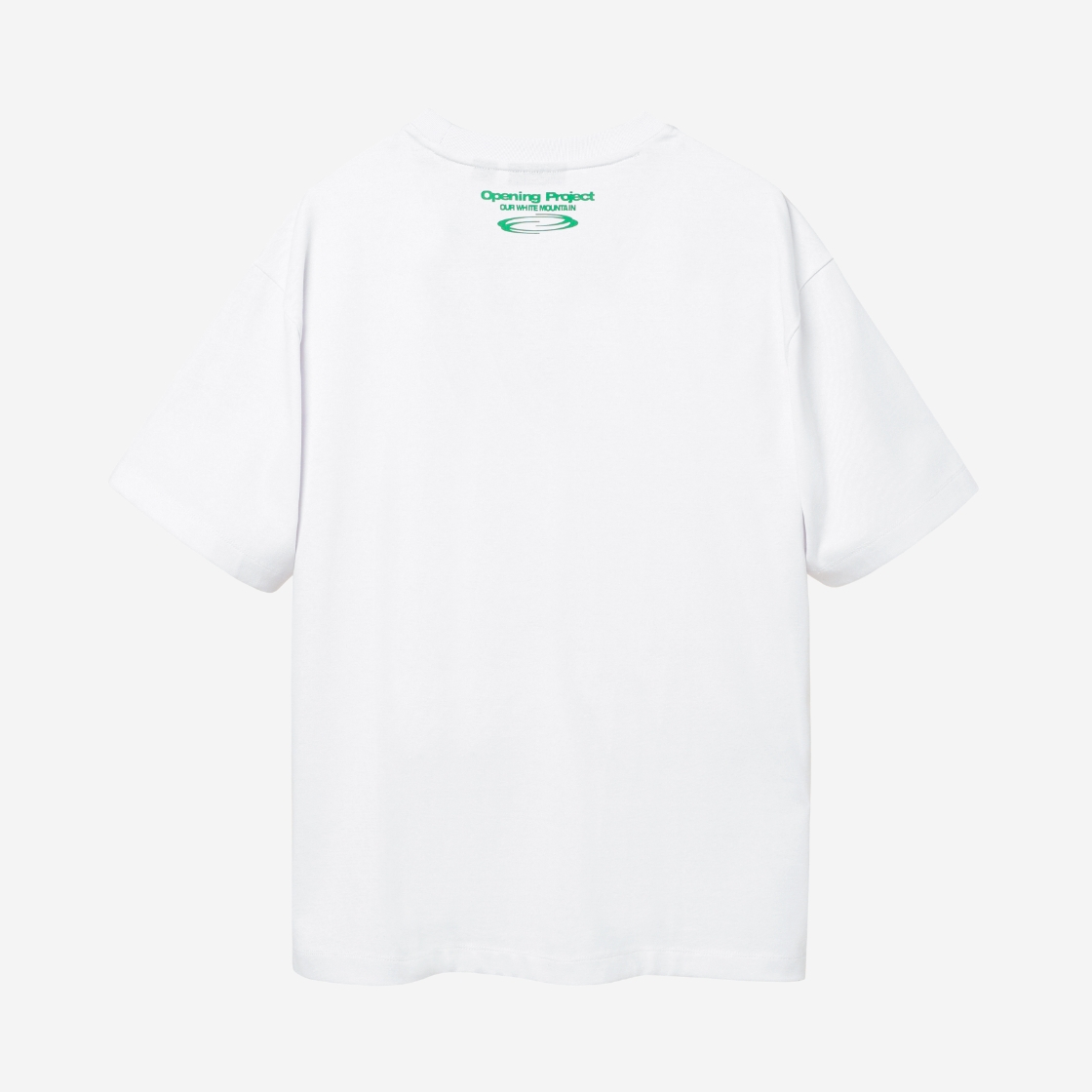【OPENING PROJECT】 Identity T Shirt - White 오프닝프로젝트 아이덴티티 티셔츠 화이트 그린 | Opening