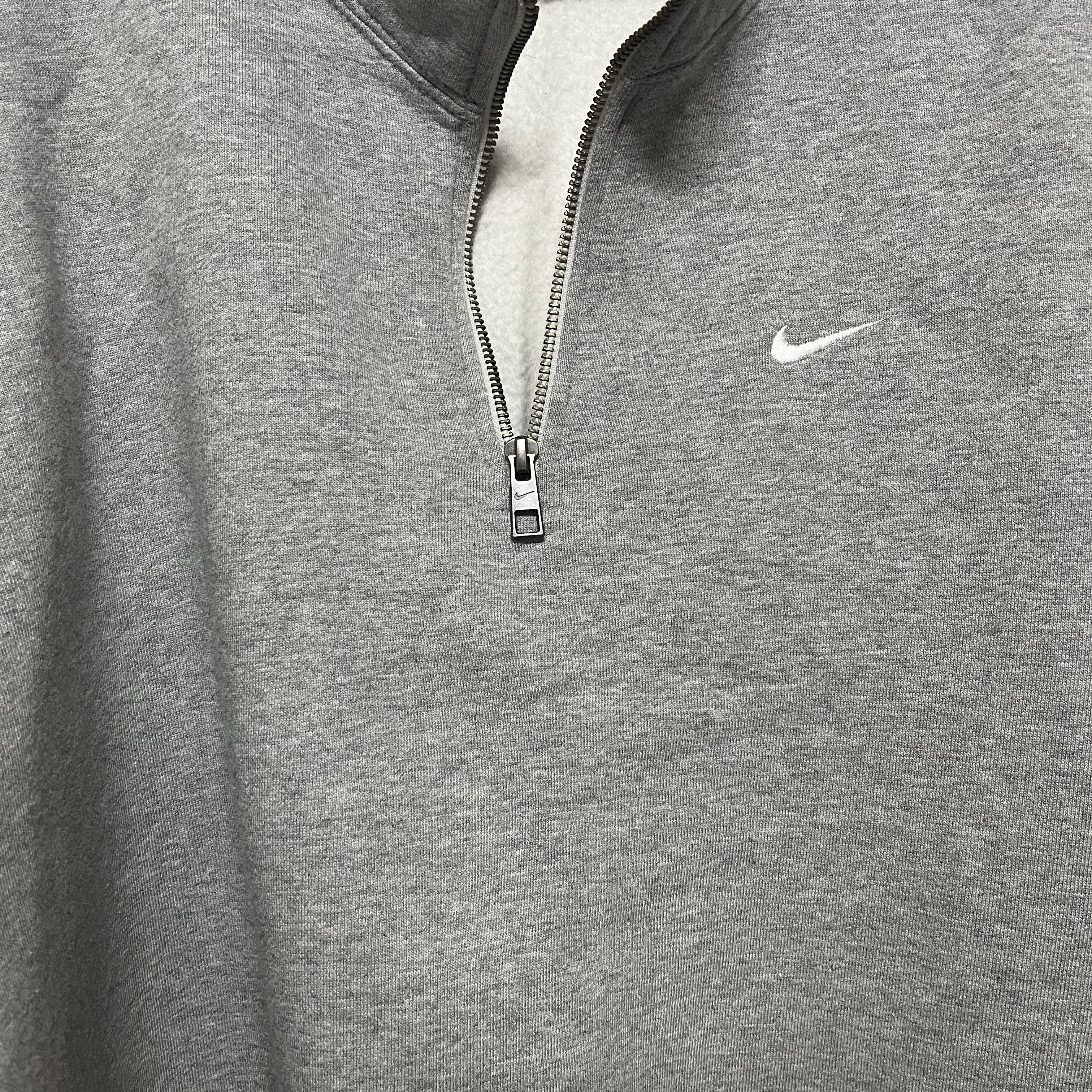 Nike NRG Solo Swoosh Heavy Weight BB Quarter Zip Top Dark Grey Heather - Asia 착용 스타일