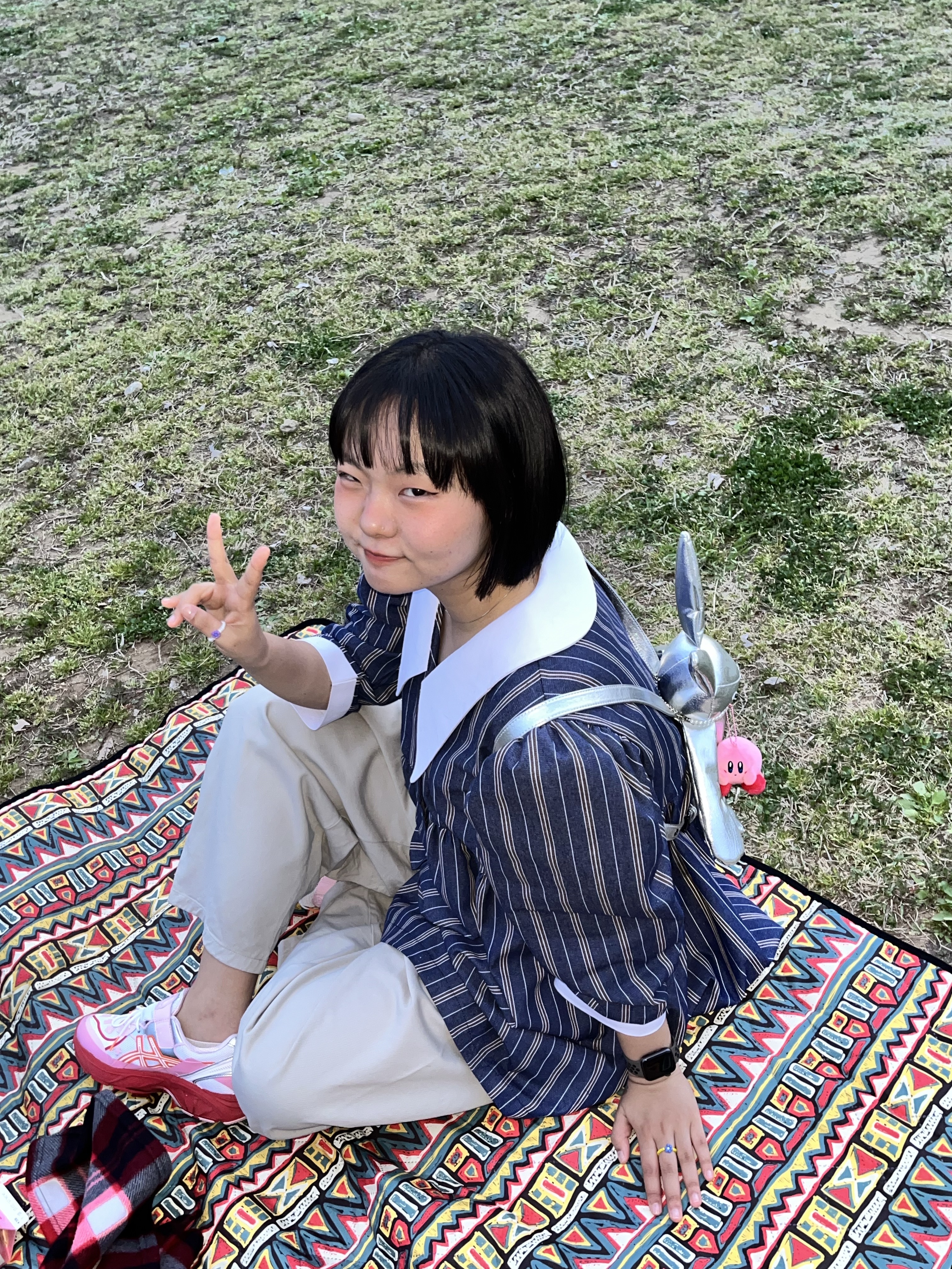 Asics x Cecilie Bahnsen GT-2160 White Habanero 착용 스타일 - 2