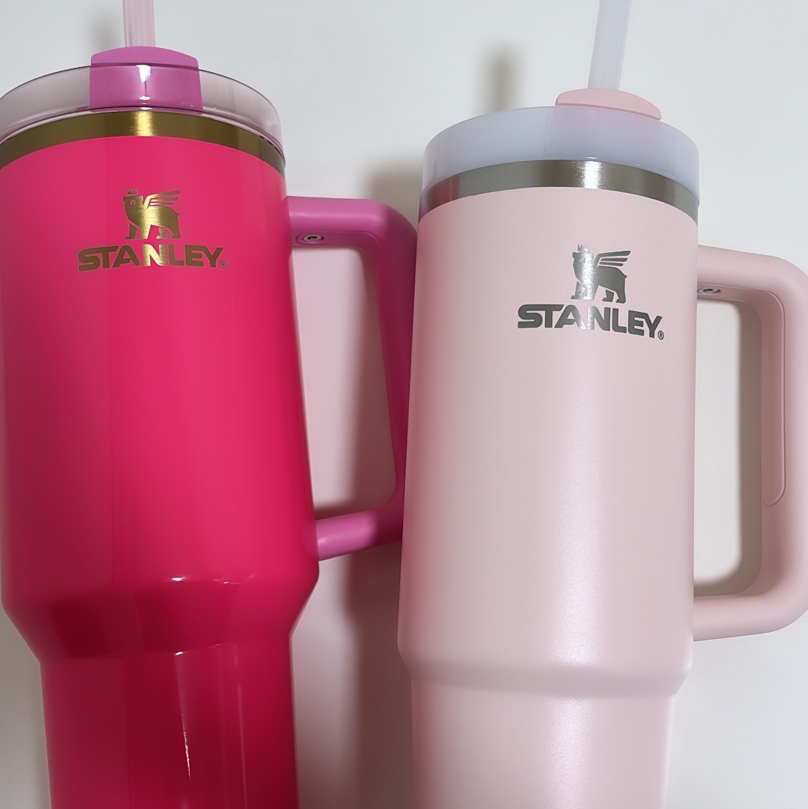 Stanley The Quencher H2.0 FlowState Tumbler 1.18L Pink Parade 착용 스타일