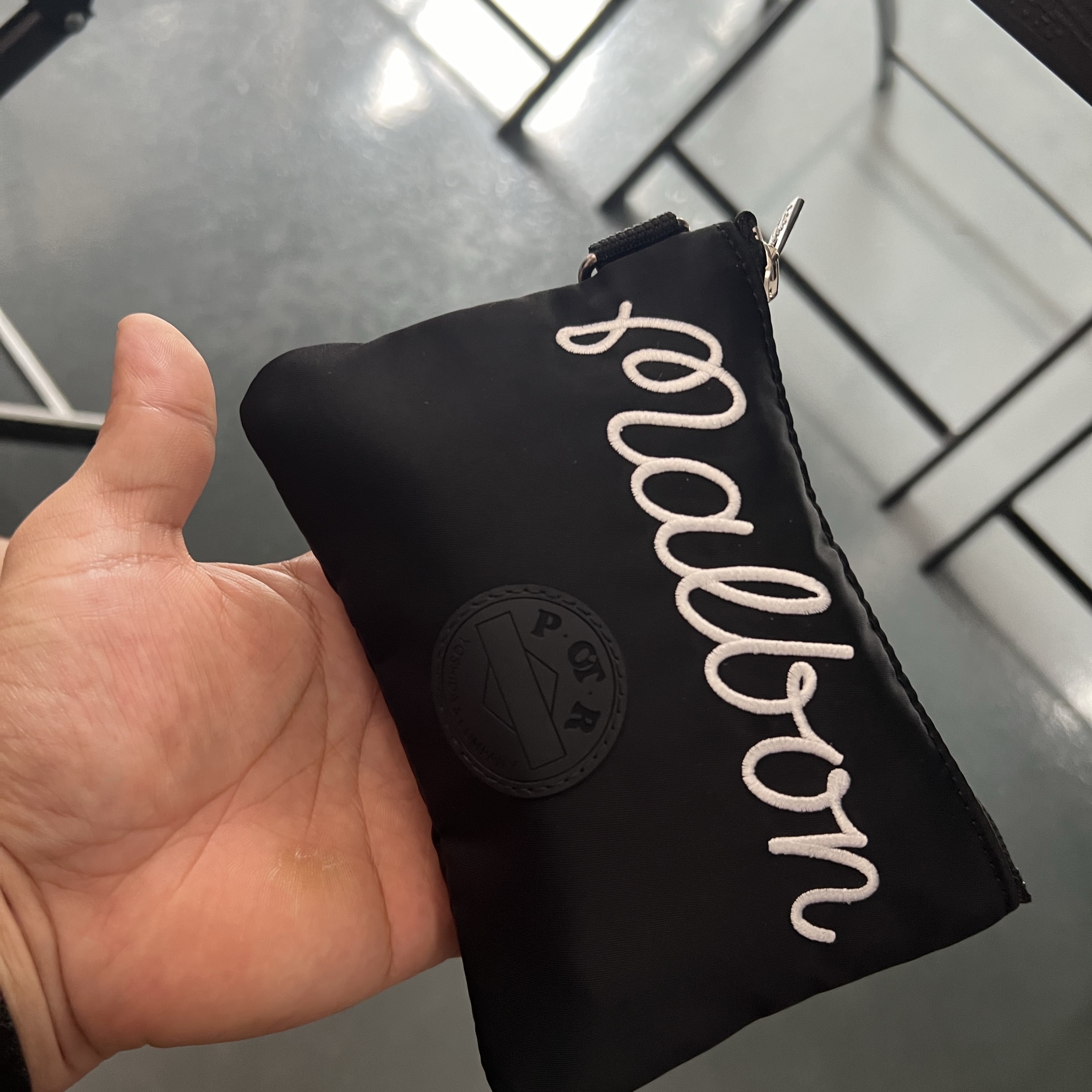 Malbon Golf x Porter POTR Utility Pouch Black 착용 스타일 - 3