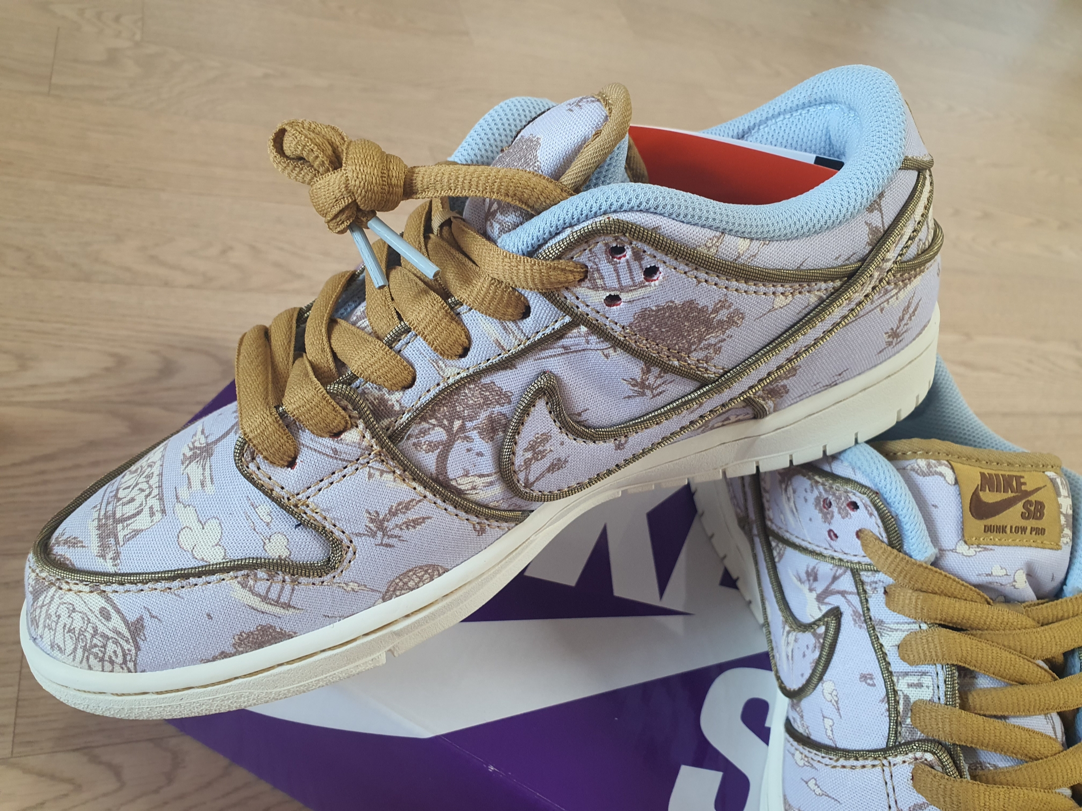 Nike SB Dunk Low Pro Premium Toile 착용 스타일 - 5