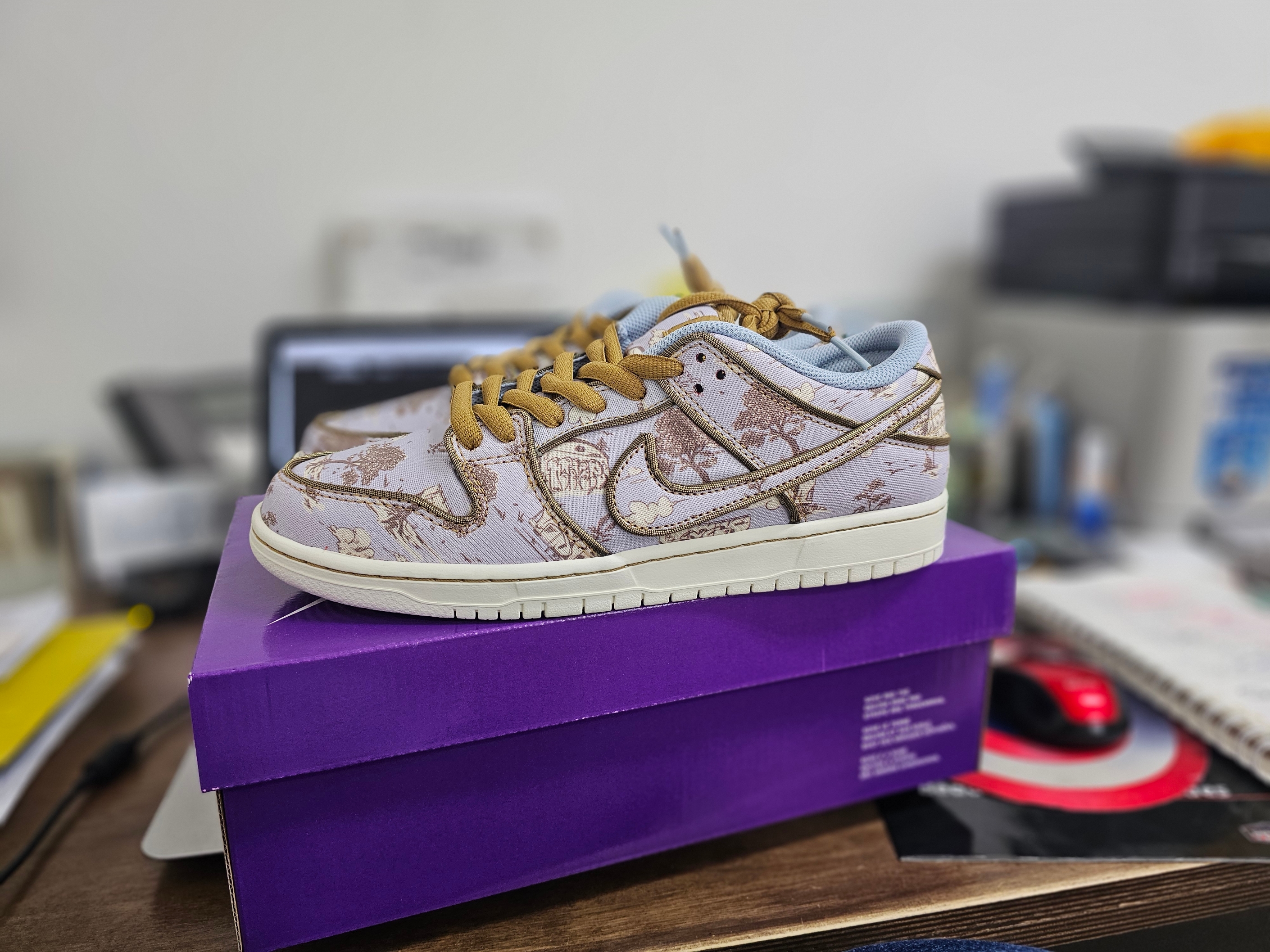 Nike SB Dunk Low Pro Premium Toile 착용 스타일 - 1