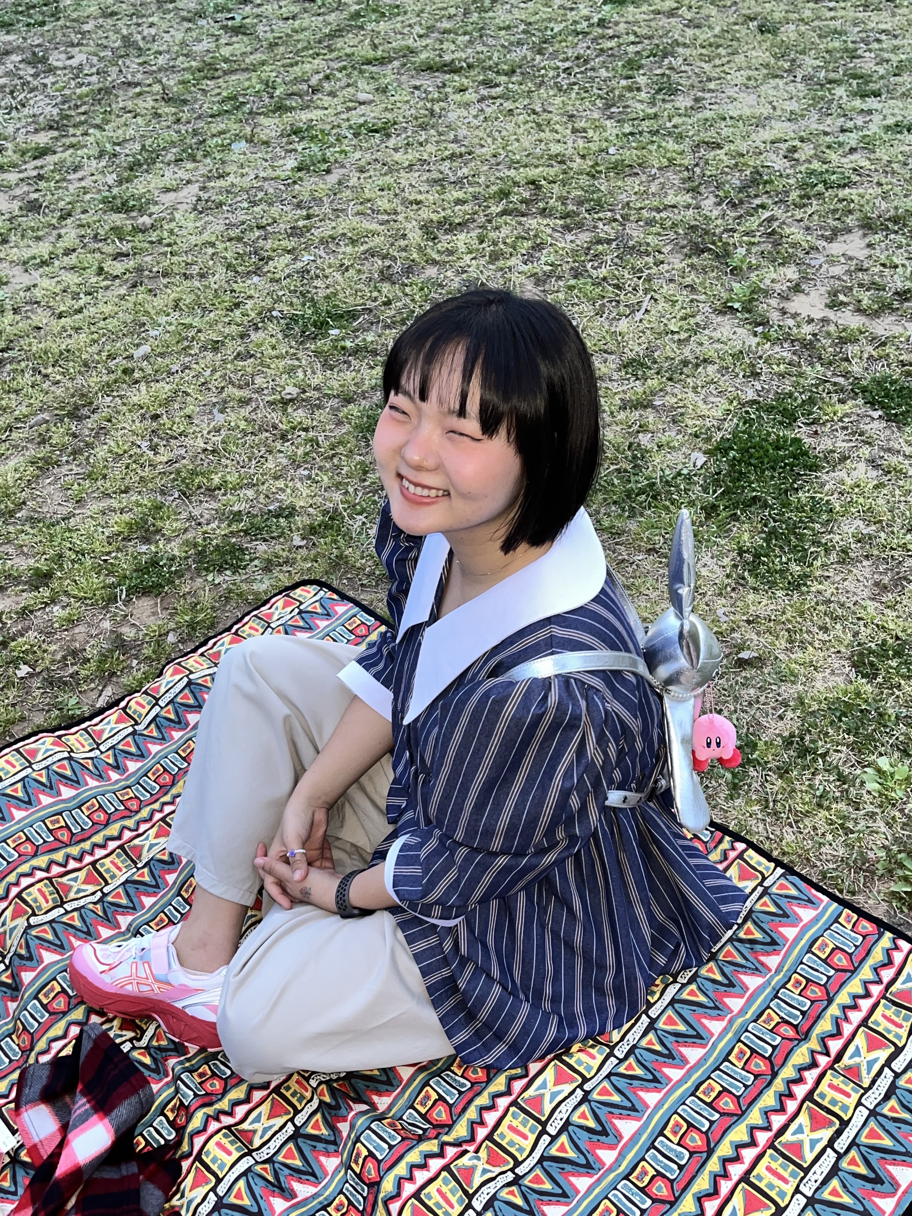 Asics x Cecilie Bahnsen GT-2160 White Habanero 착용 스타일 - 3