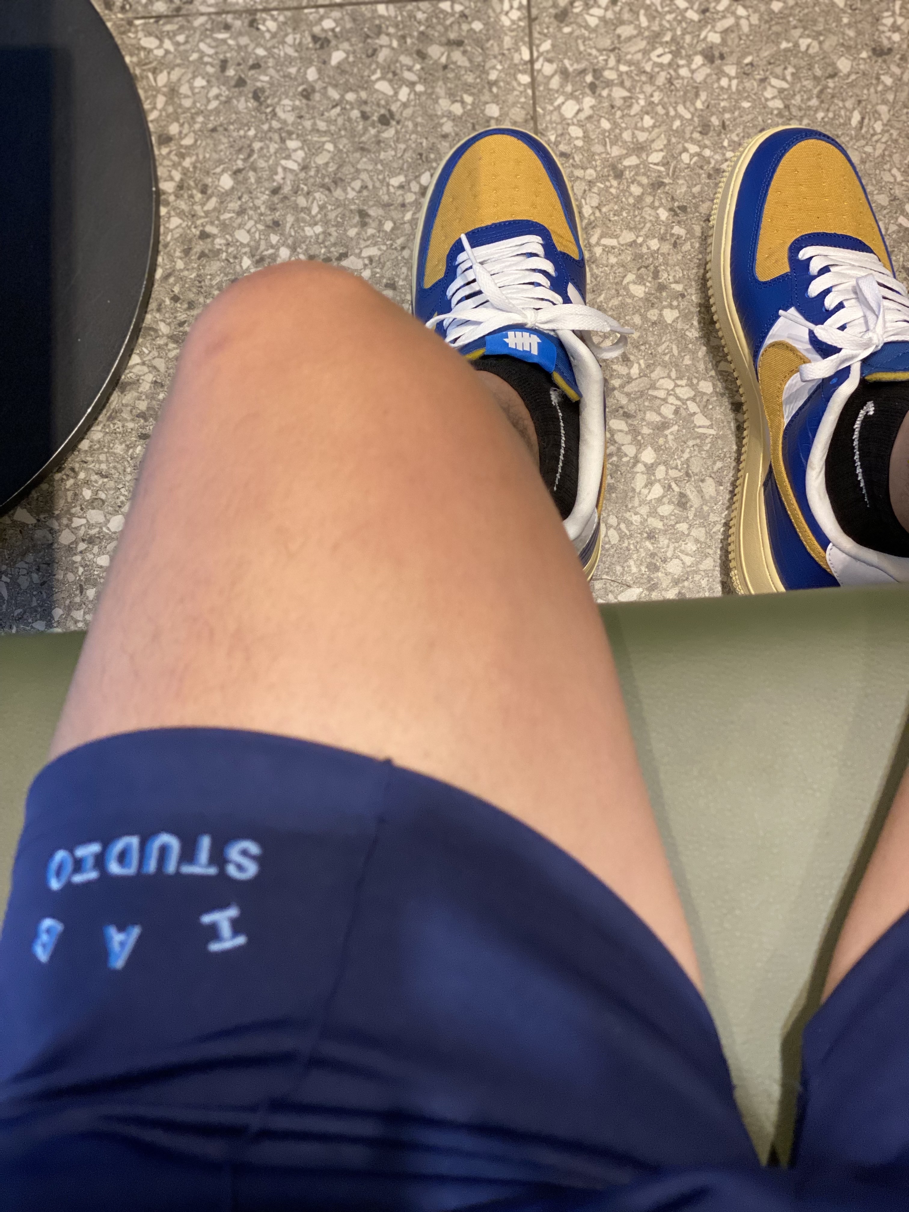 Nike x Undefeated Air Force 1 Low SP 5 On It Court Blue 착용 스타일
