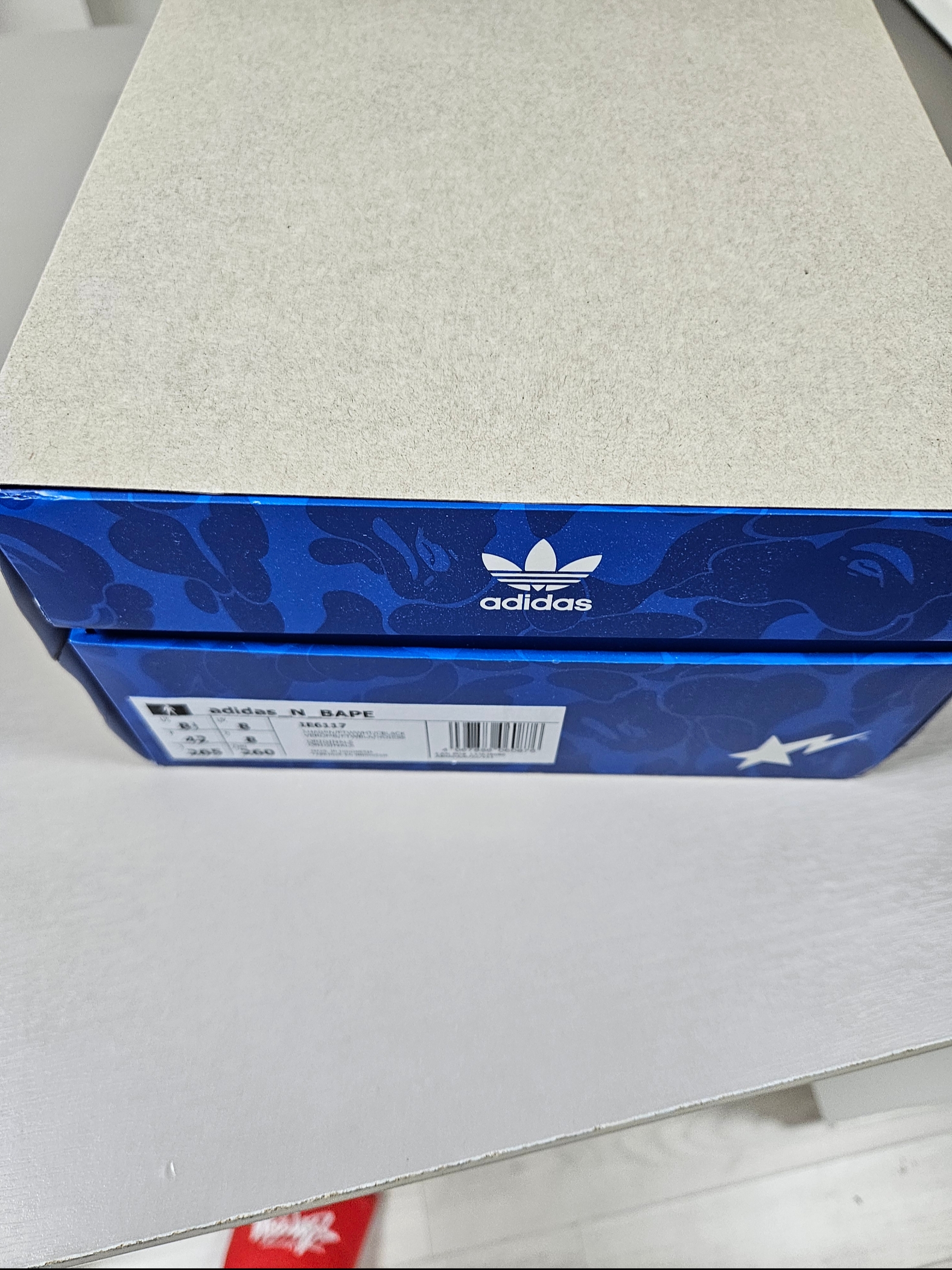 Adidas x BAPE Lawsuit Shadow Green Cloud White 착용 스타일 - 10
