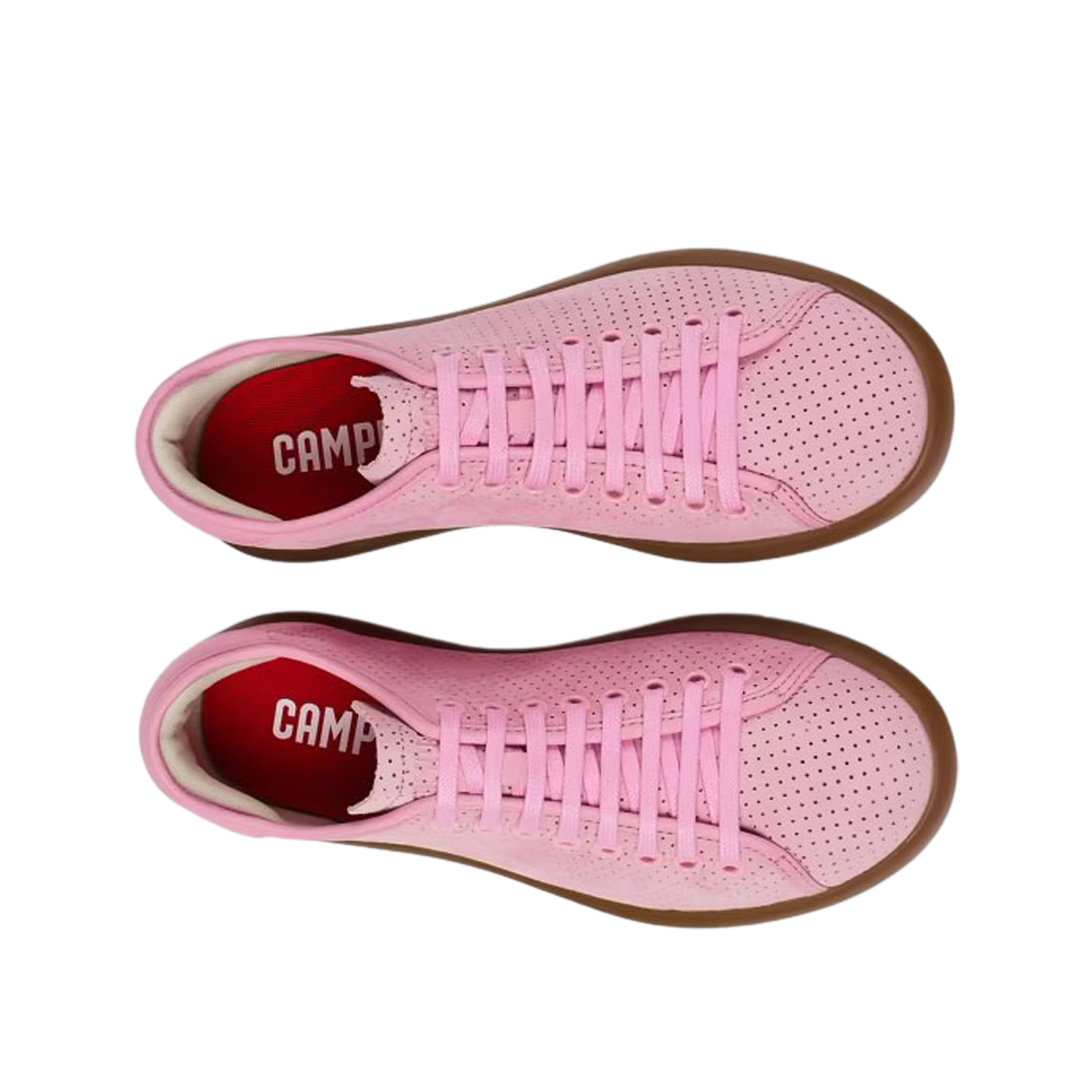 (W) 캠퍼 펠로타스 솔레르 레더 스니커즈 핑크 누벅((W) Camper Pelotas Soller Leather Sneaker Pink Nubuck) - 2