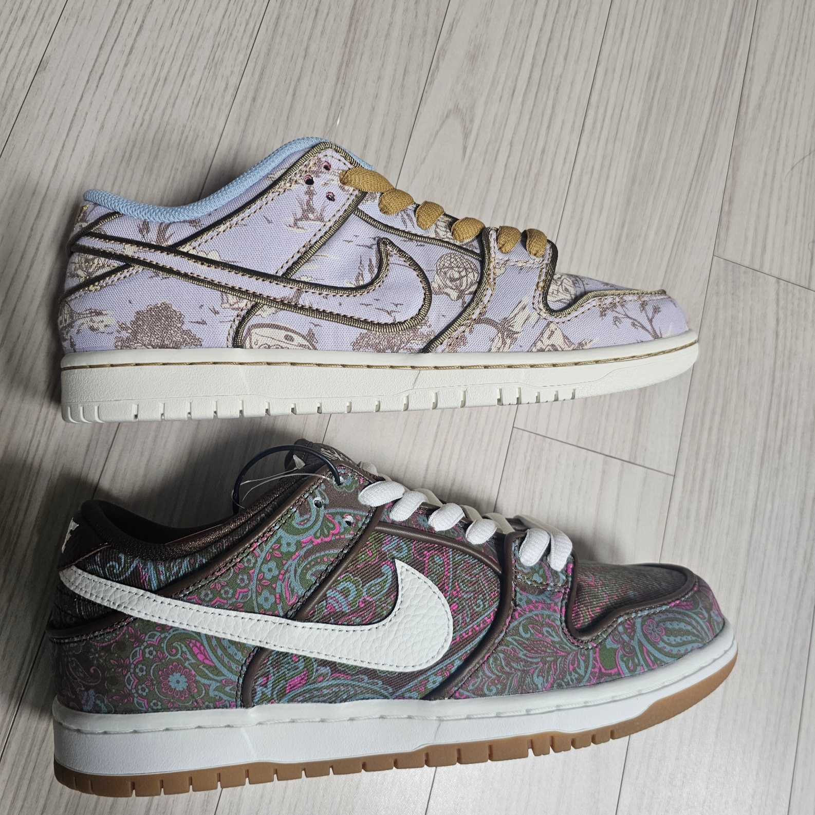 Nike SB Dunk Low Pro Premium Toile, Nike SB Dunk Low Pro Premium Paisley 착용 스타일