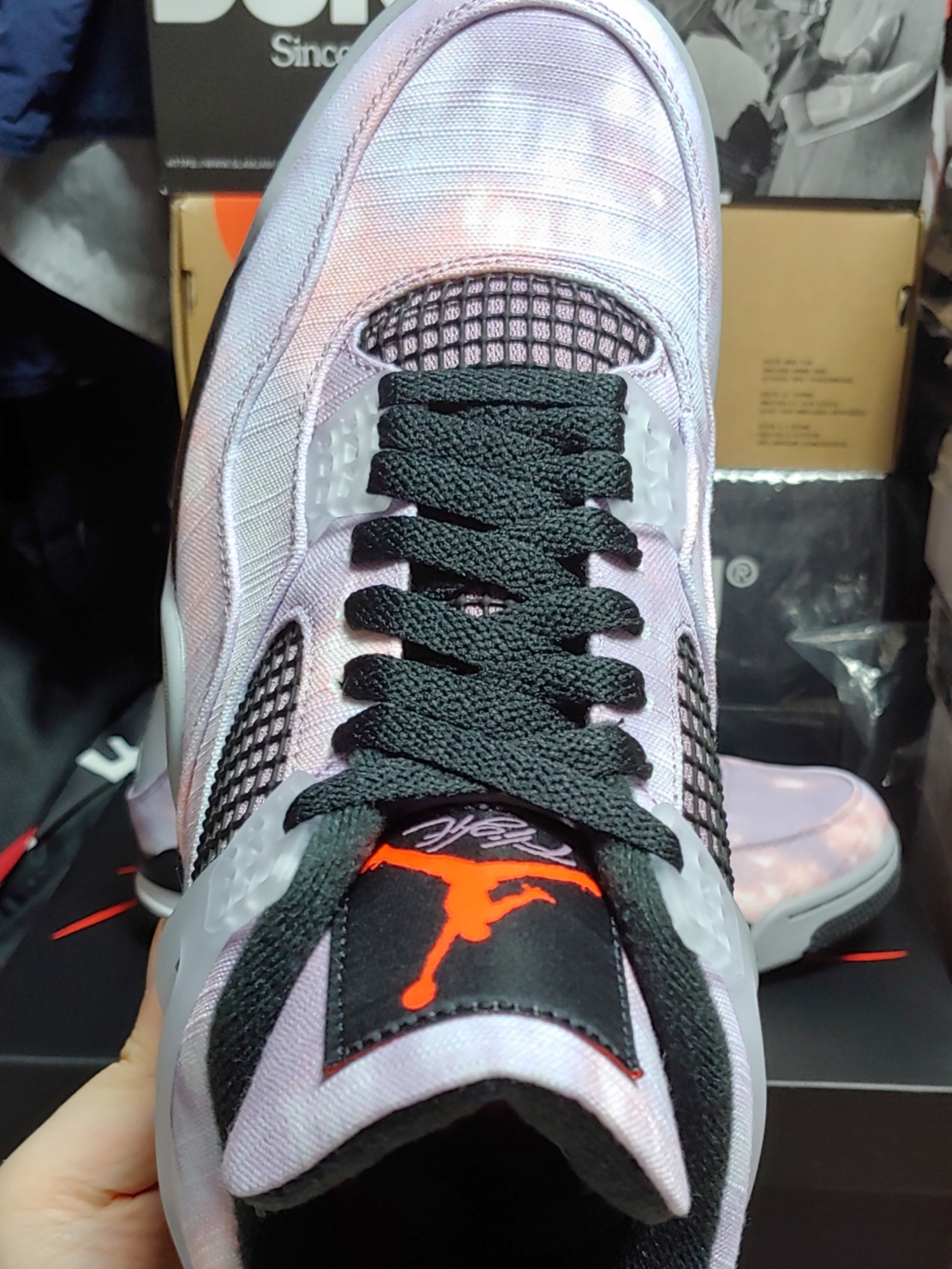 Jordan 4 Retro SE Amethyst Wave 착용 스타일 - 1