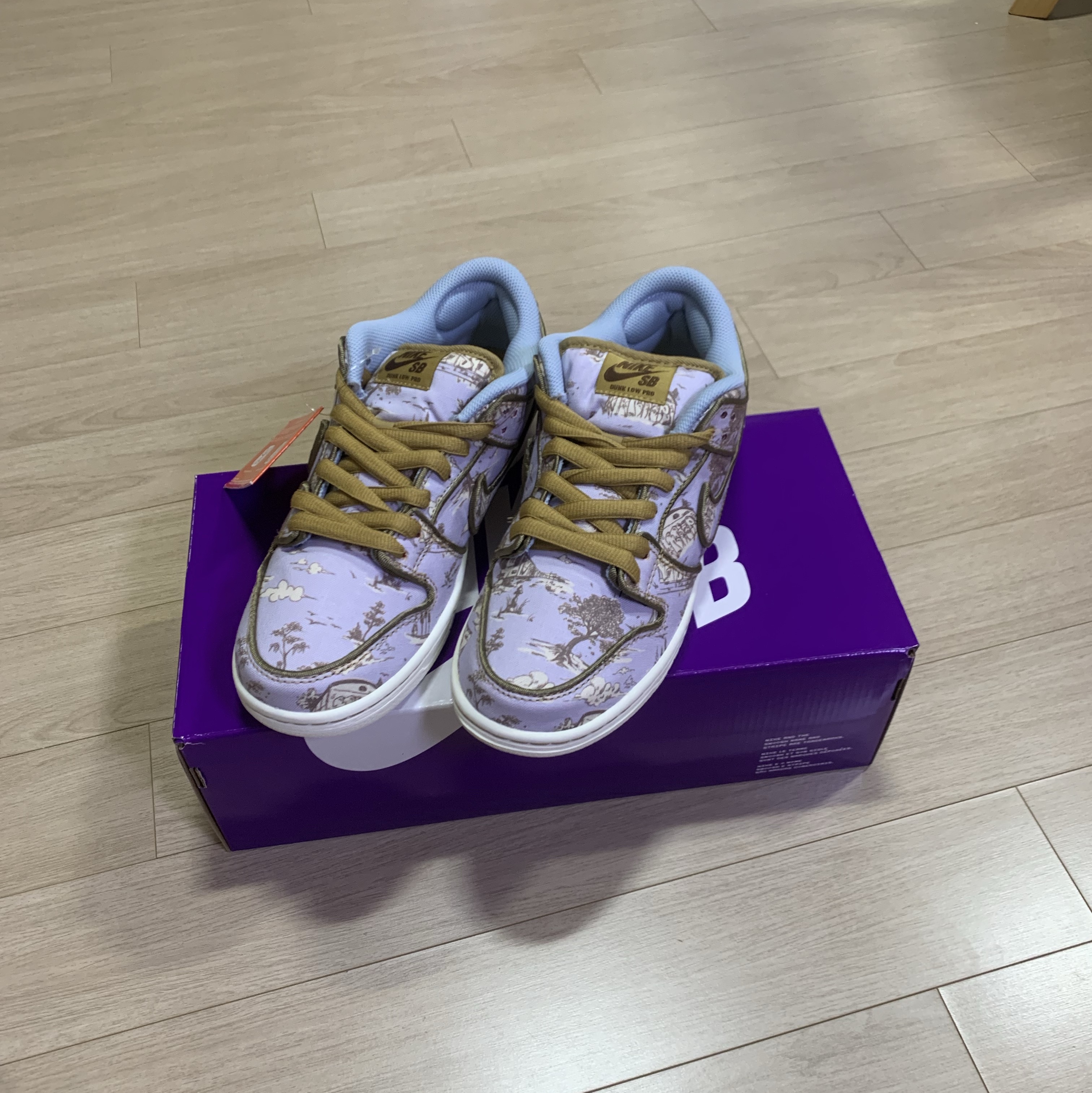 Nike SB Dunk Low Pro Premium Toile 착용 스타일 - 1