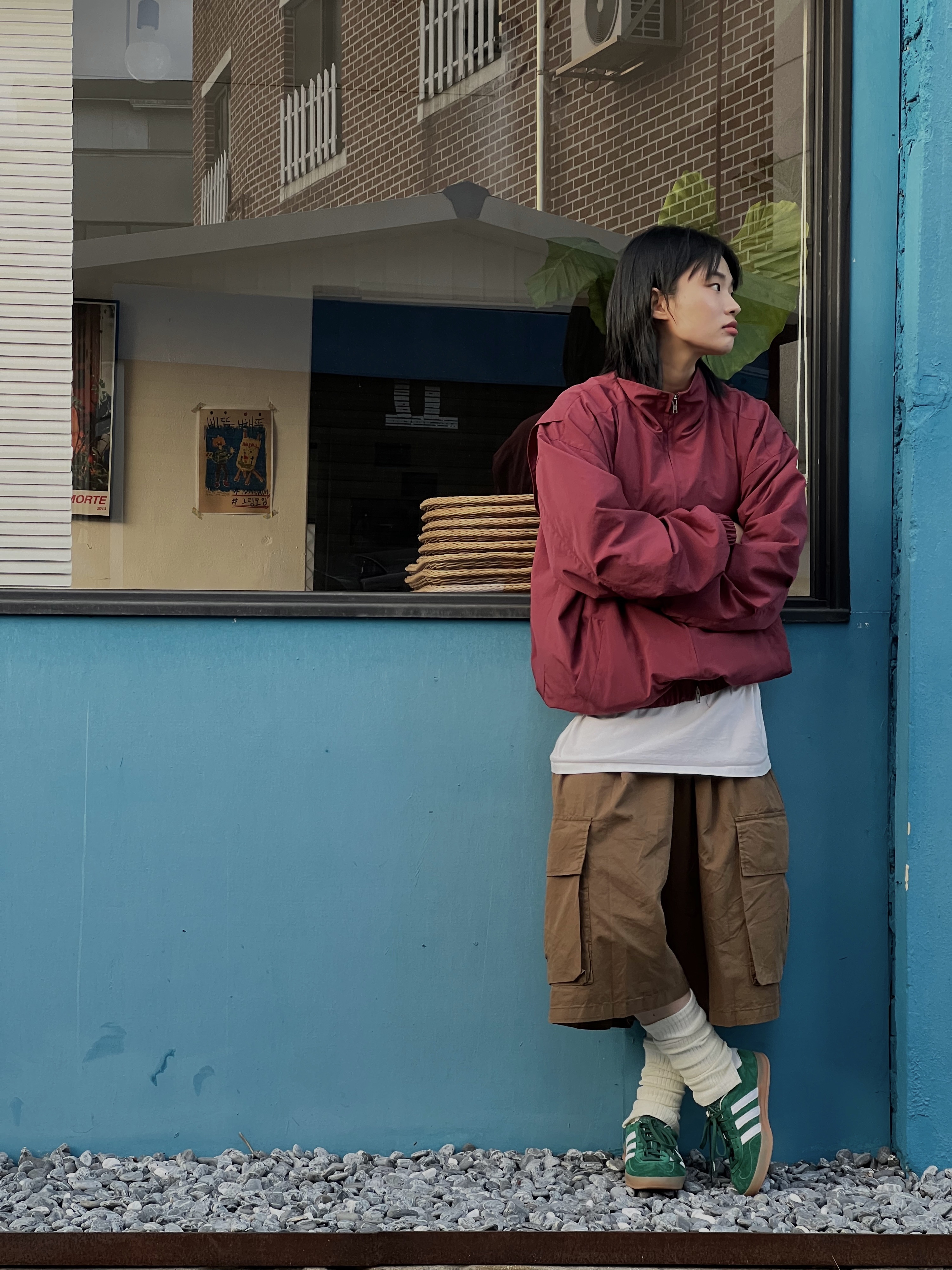 Adidas Gazelle Indoor Collegiate Green 착용 스타일