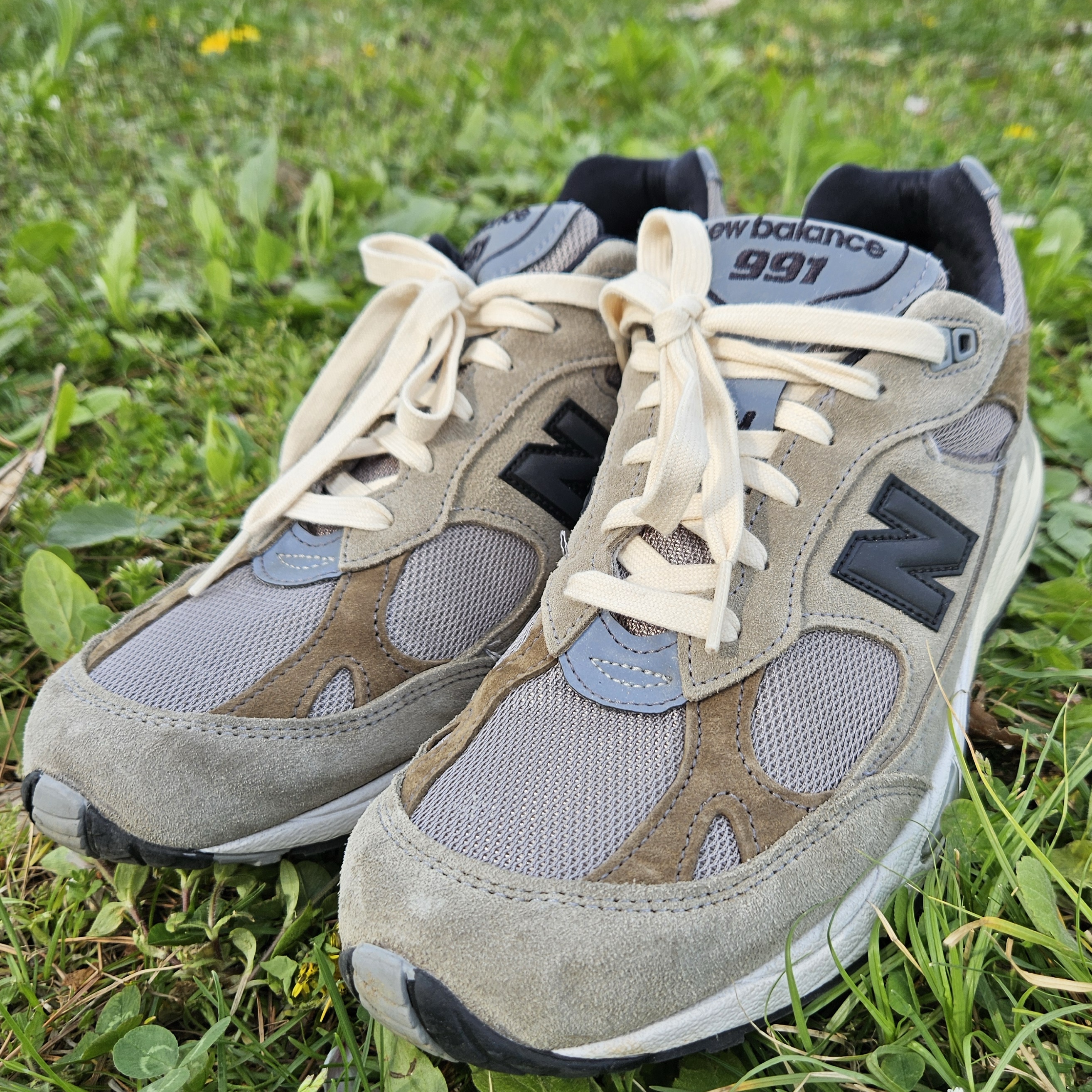 New Balance x JJJJound 991 Made in UK Grey 착용 스타일