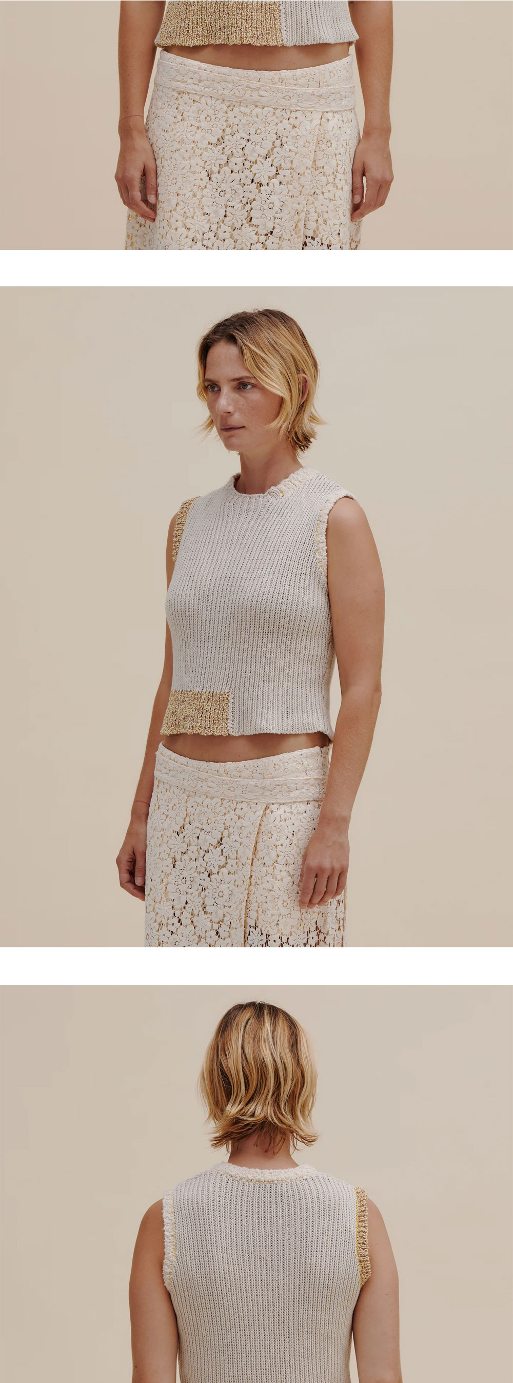 Eckhaus Latta Women Cinder Vest Straw 상세 이미지 4