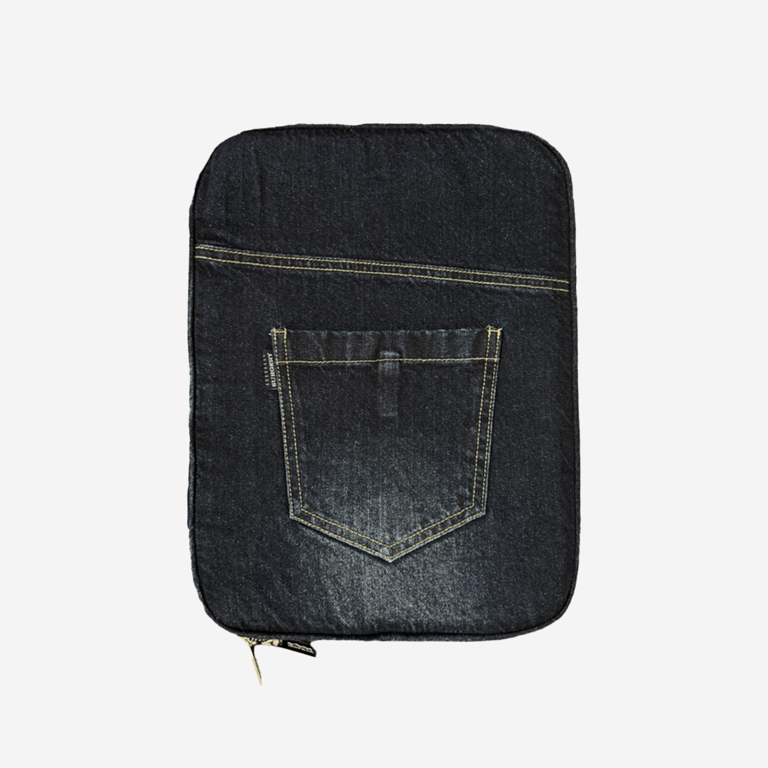 ★関税込★SURGERY★denim jeans clover logo clutch bag 'blue' 써저리 데님 진 클로버 클러치백 블루데님 13인치 | Surgery | KREAM