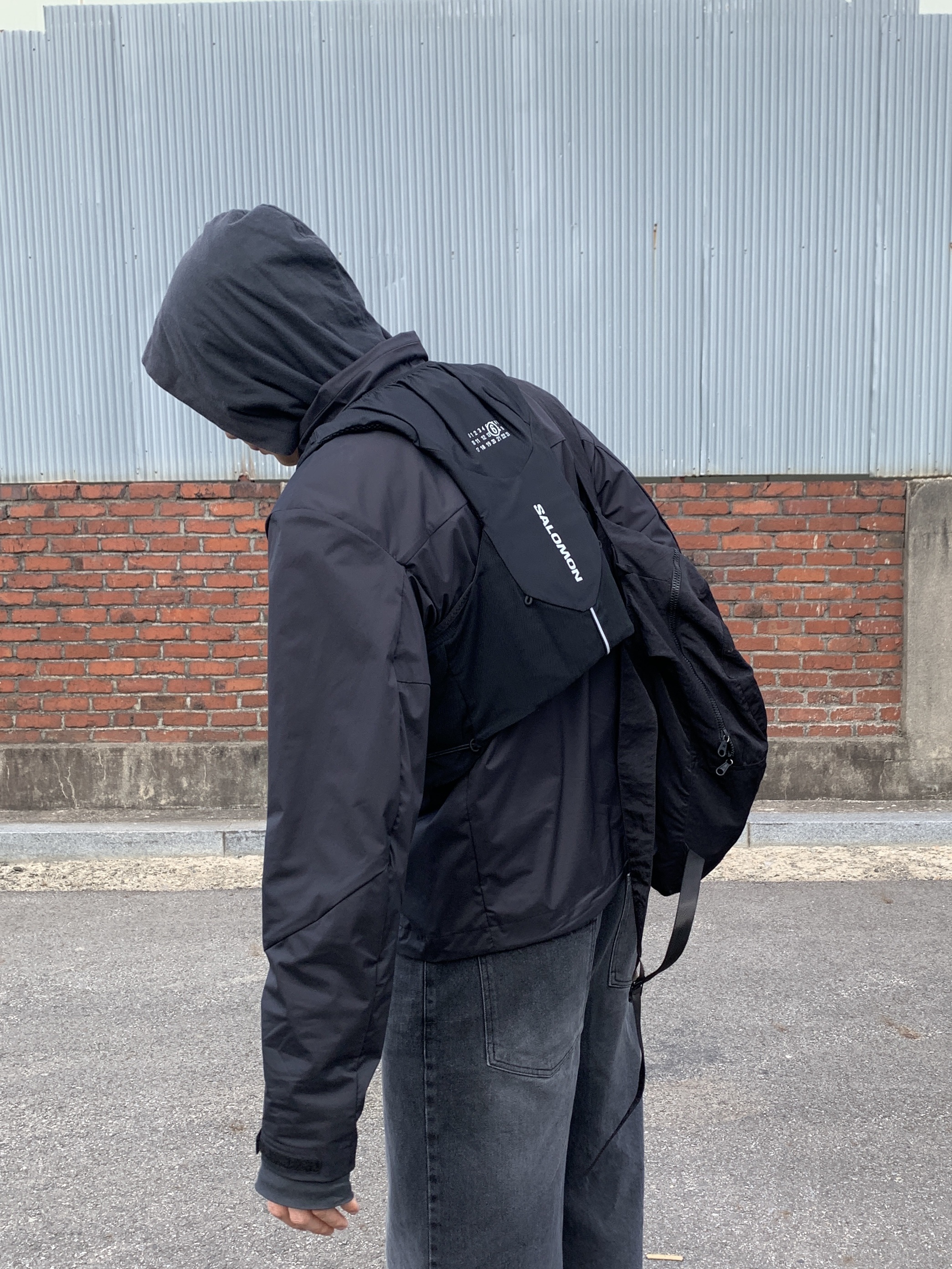 Stussy Basic Skullcap Beanie Black, Our Legacy Slim Backpack Black Dense Liquid Nylon 착용 스타일 - 2