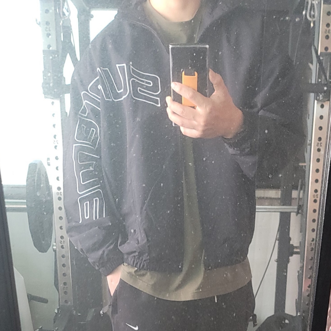 Supreme Curve Track Jacket Black - 24SS 착용 스타일 - 1