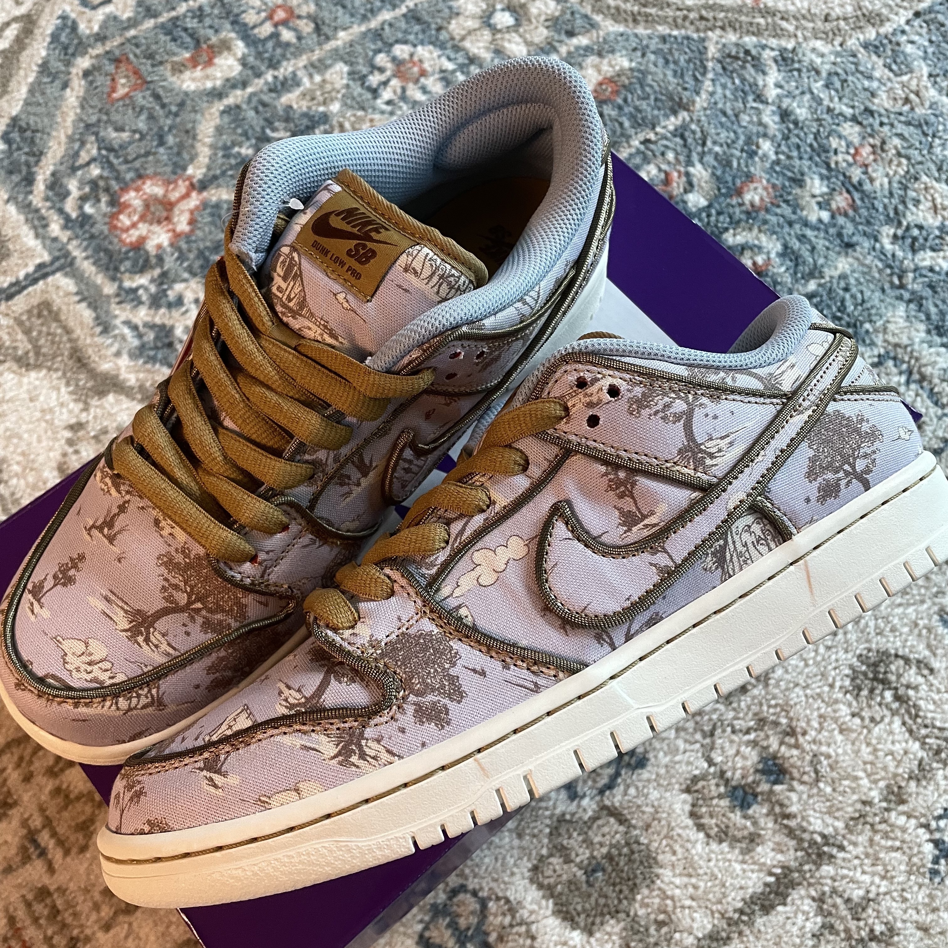 Nike SB Dunk Low Pro Premium Toile 착용 스타일 - 1