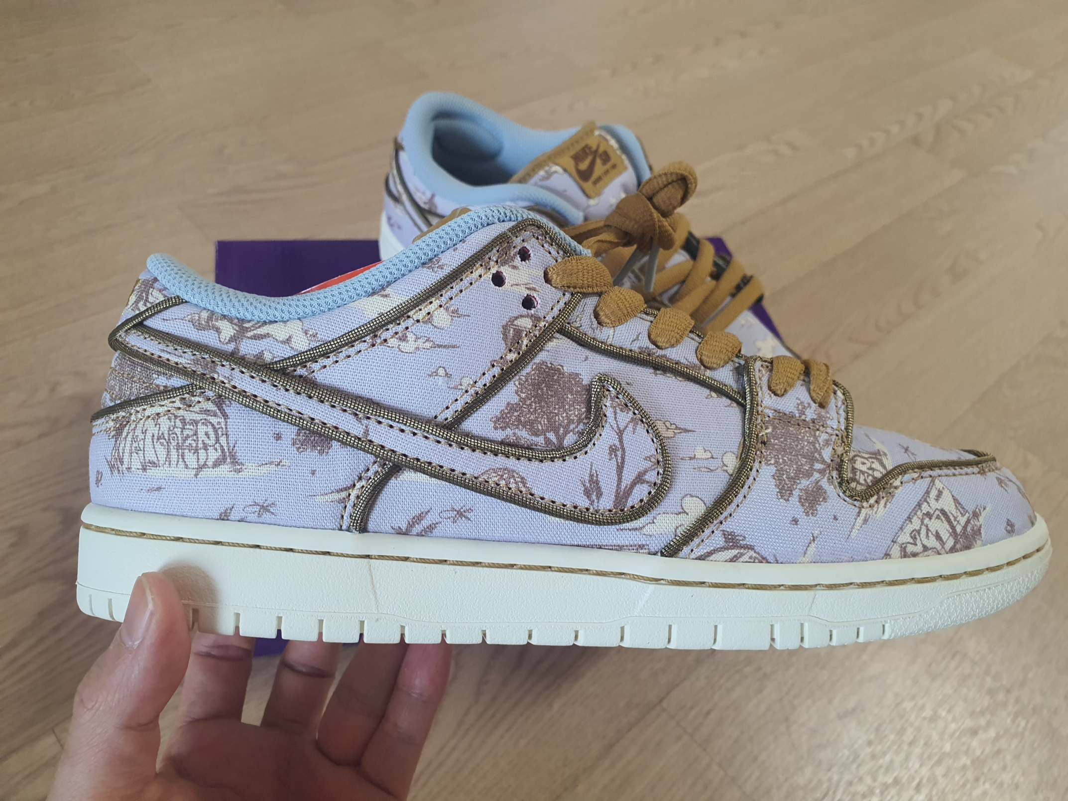 Nike SB Dunk Low Pro Premium Toile 착용 스타일 - 3