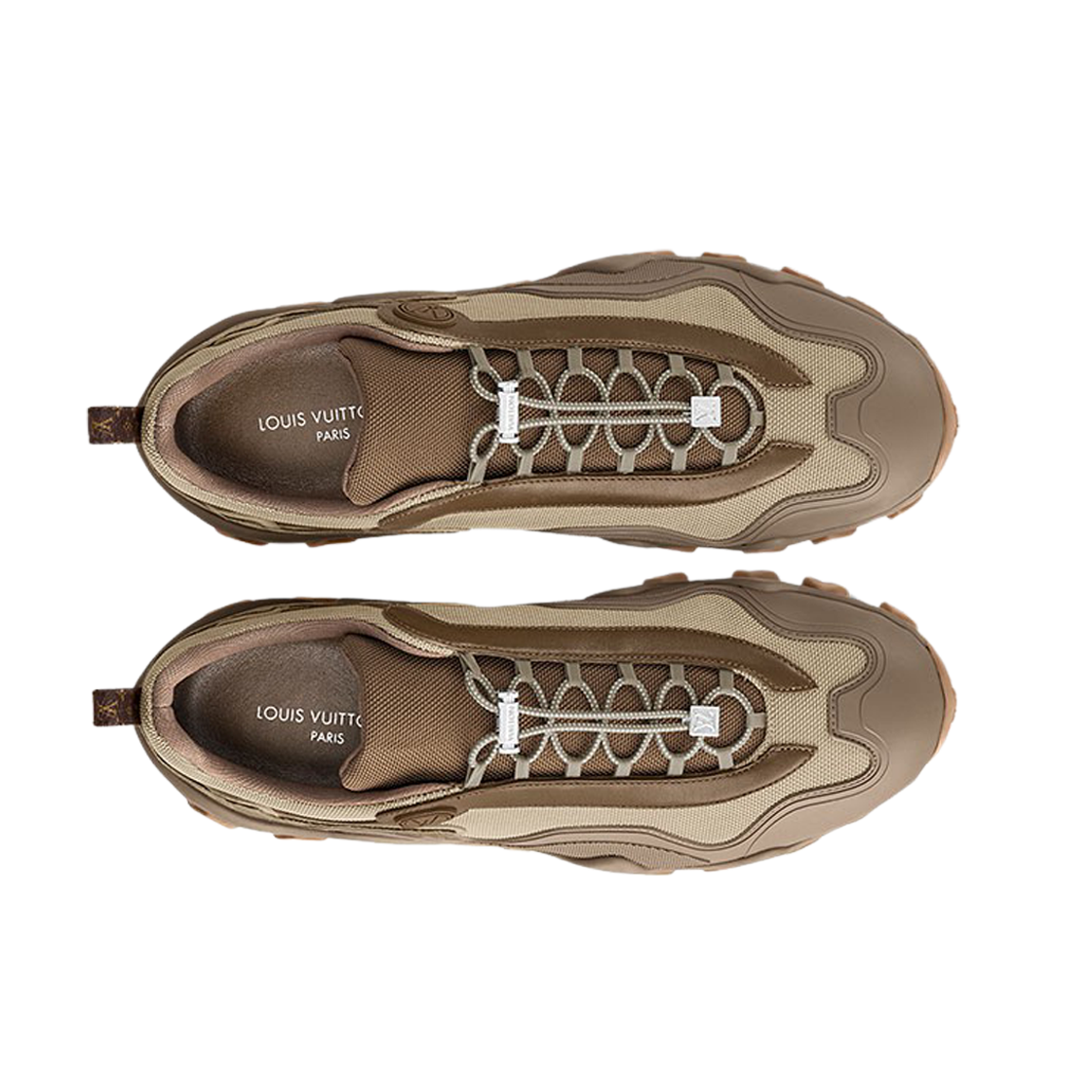 (W) 루이비통 LV 러쉬 스니커즈 세이블 베이지((W) Louis Vuitton LV Rush Sneaker Sable Beige) - 2
