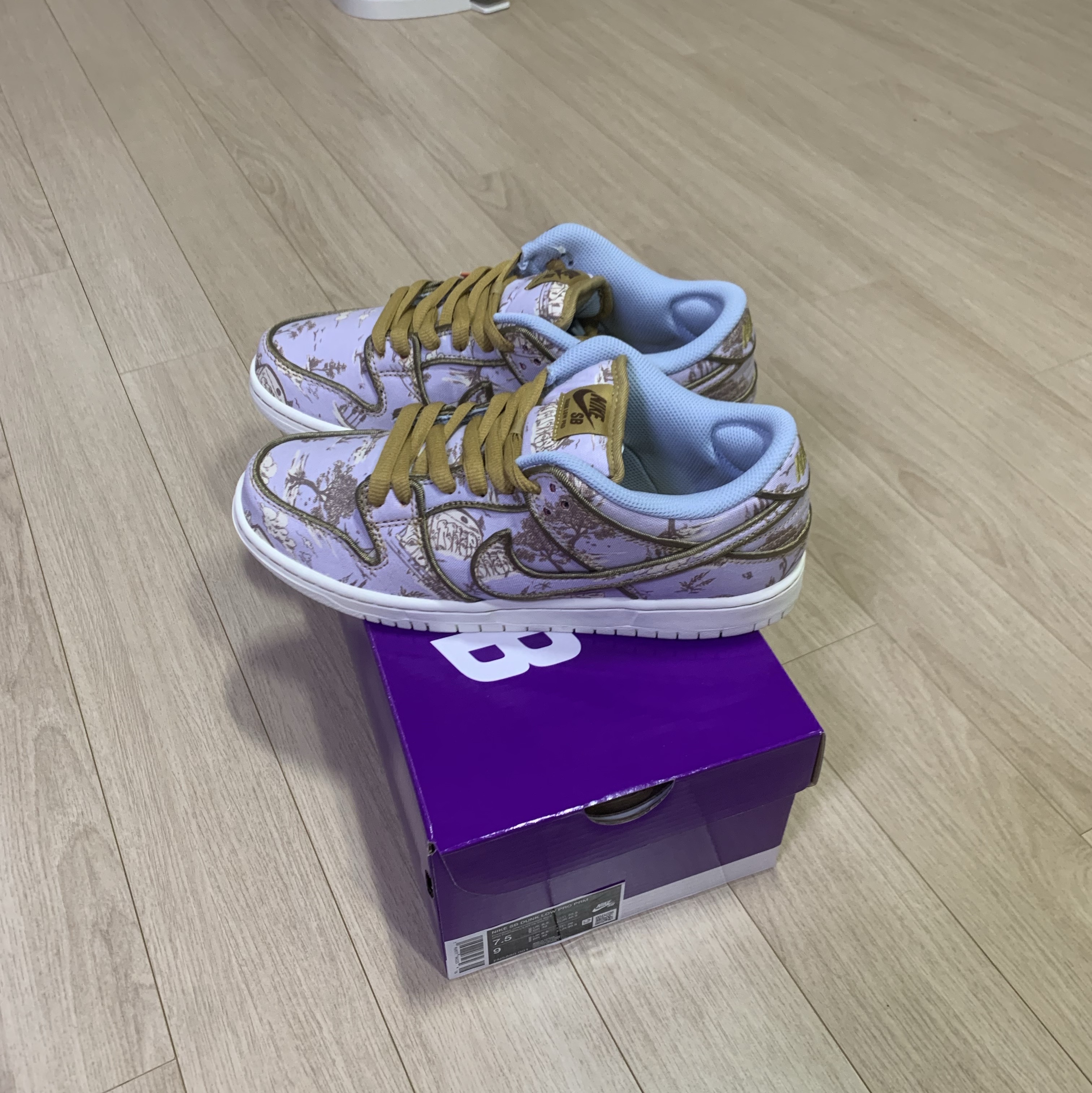 Nike SB Dunk Low Pro Premium Toile 착용 스타일 - 3