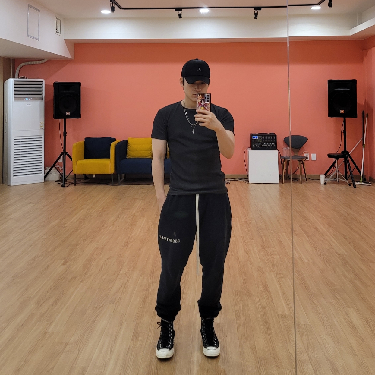 Converse Chuck 70 Hi Black 착용 스타일
