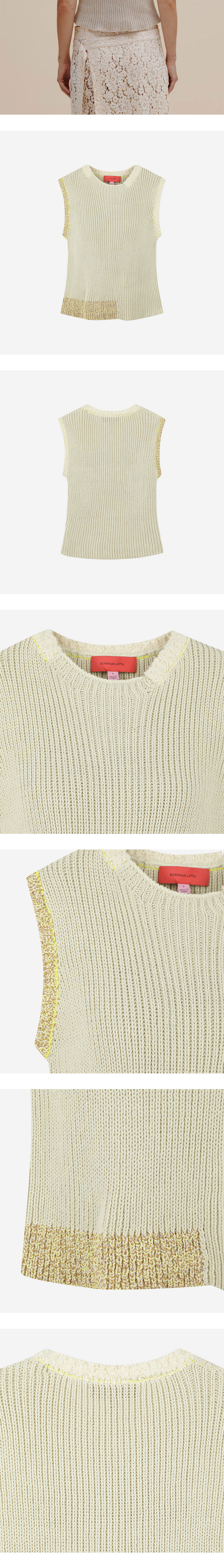 Eckhaus Latta Women Cinder Vest Straw 상세 이미지 5
