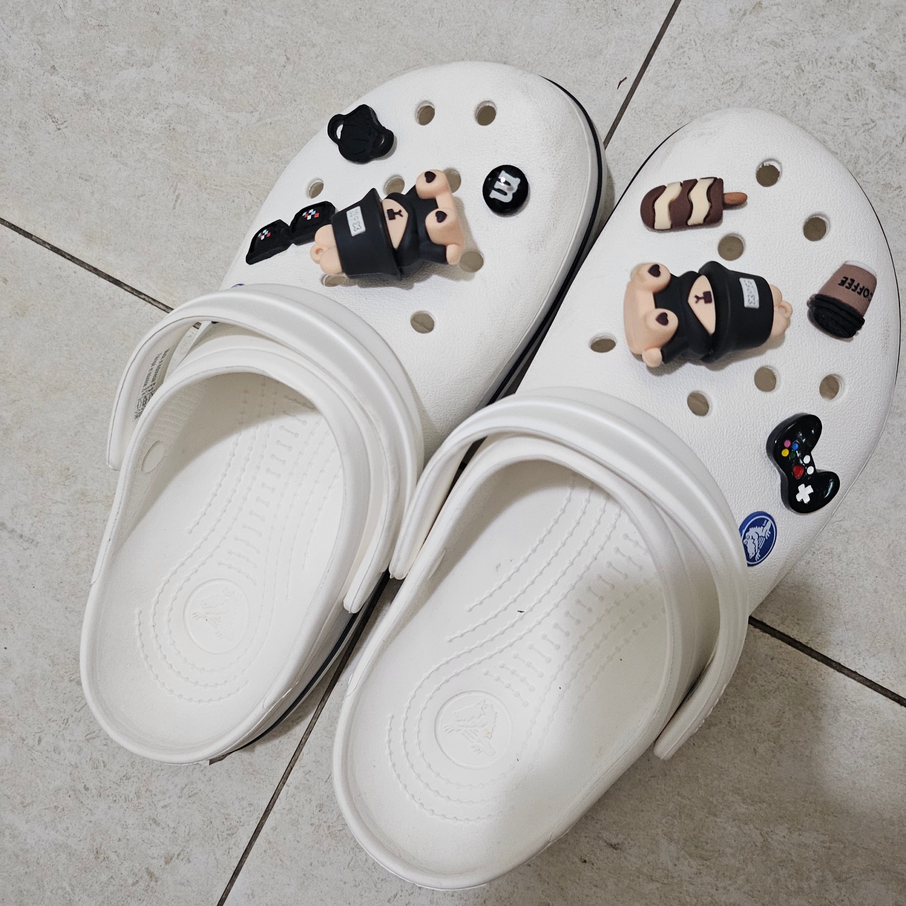 Crocs Crocband Clog White 착용 스타일