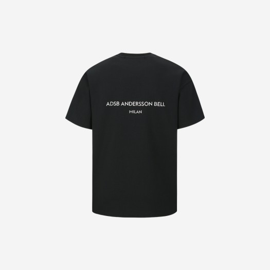 ADSB 앤더슨벨 유니섹스 스툴 패치 로고 티셔츠 블랙