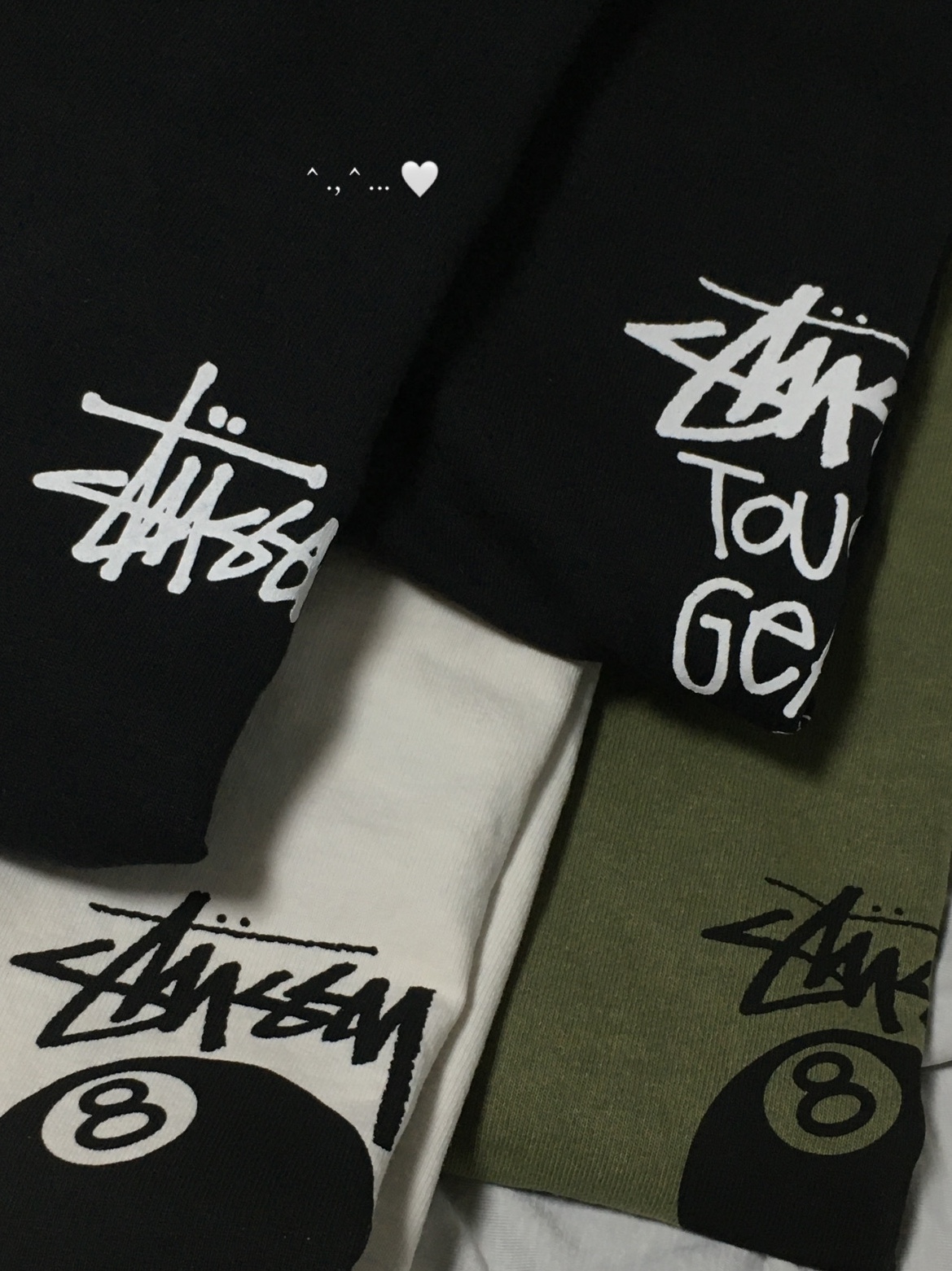 Stussy 8 Ball Pigment Dyed T-Shirt Natural, Stussy 8 Ball Pigment Dyed T-Shirt Olive 착용 스타일