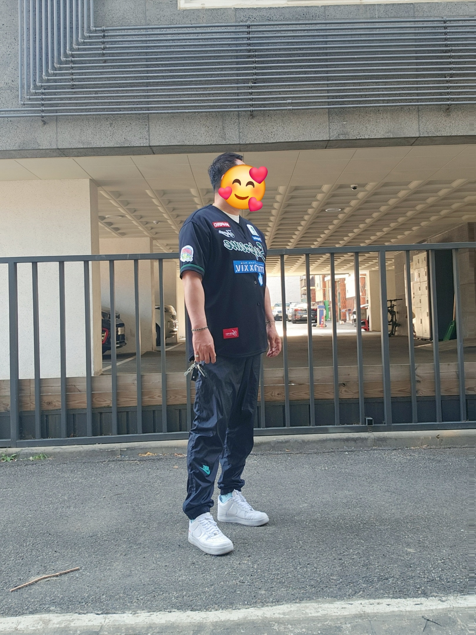 Supreme Chosen One Baseball Jersey Black - 24SS, Nike x Supreme Air Force 1 Low White 착용 스타일 - 2