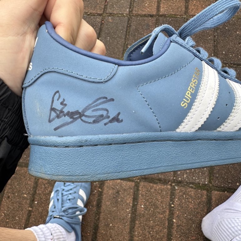 Adidas x Atmos x Daiki Tsuneta Superstar Altered Blue 착용 스타일 - 3