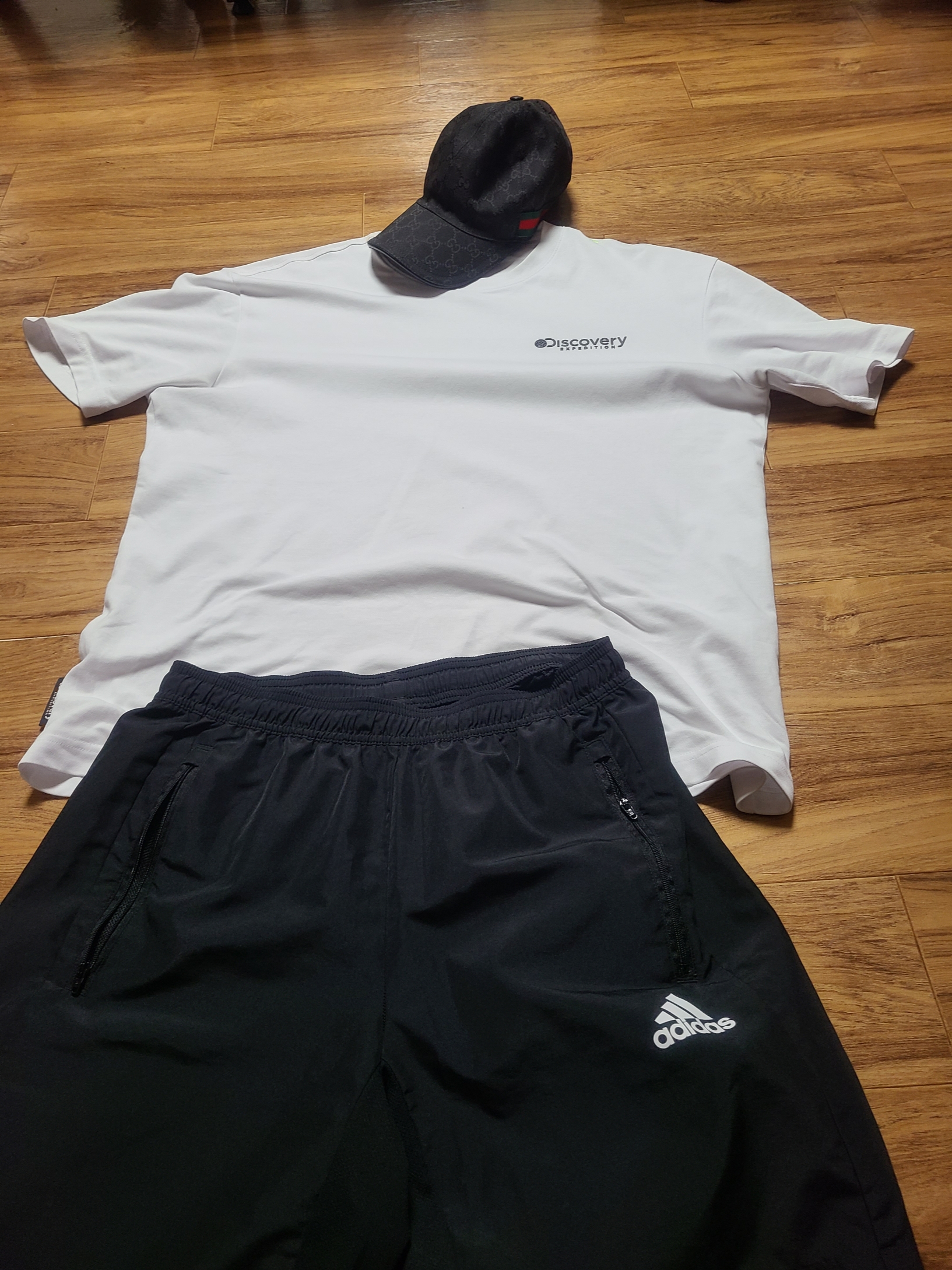 Gucci Original GG Baseball Hat with Web Black, Adidas Parma 16 Shorts Black - KR Sizing 착용 스타일