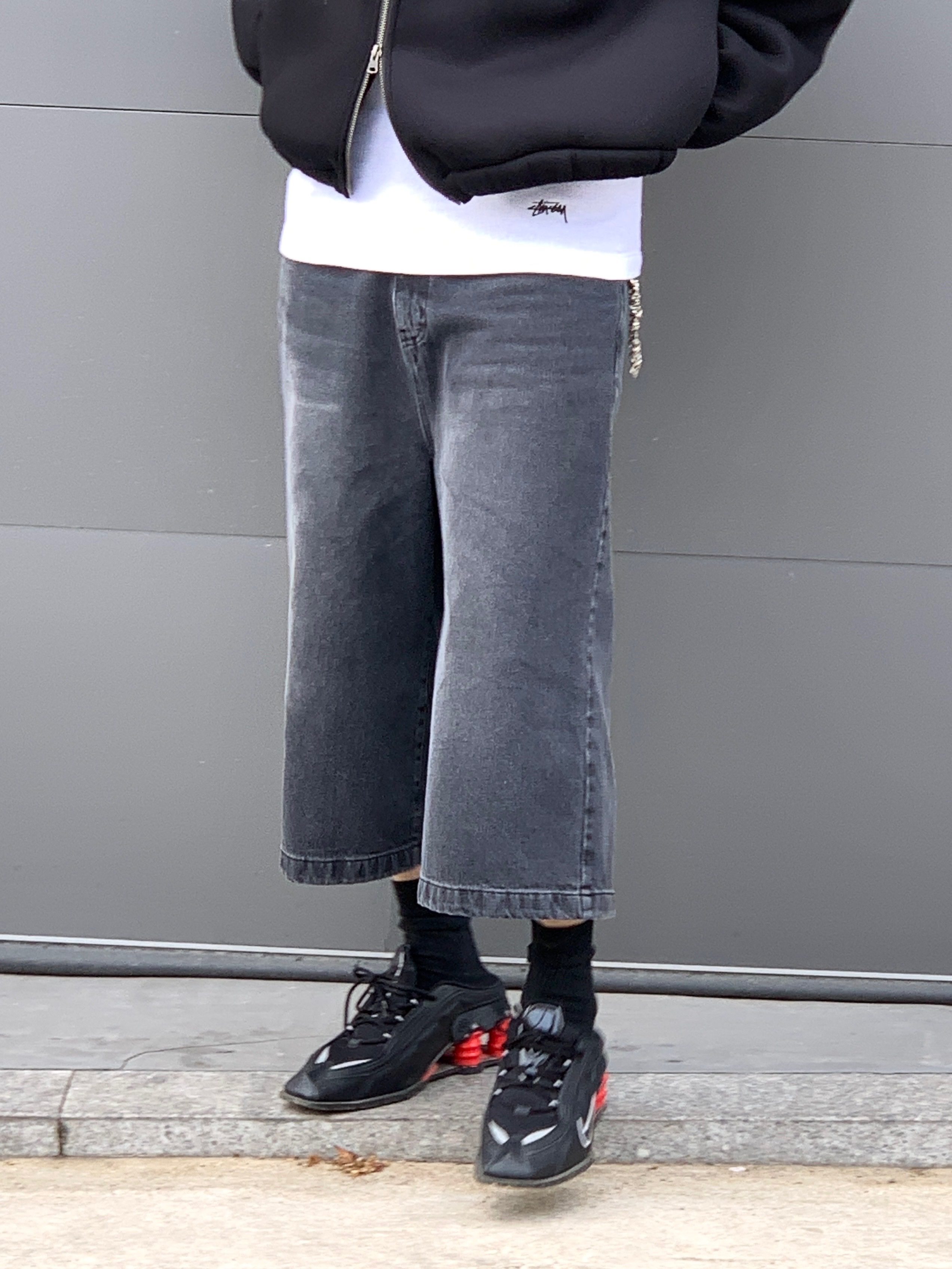 Nike x Martine Rose Shox MR4 Black, Balenciaga Arena Lambskin Aged Silver Hardware Le Cagole XS Flap Bag Black 착용 스타일 - 5