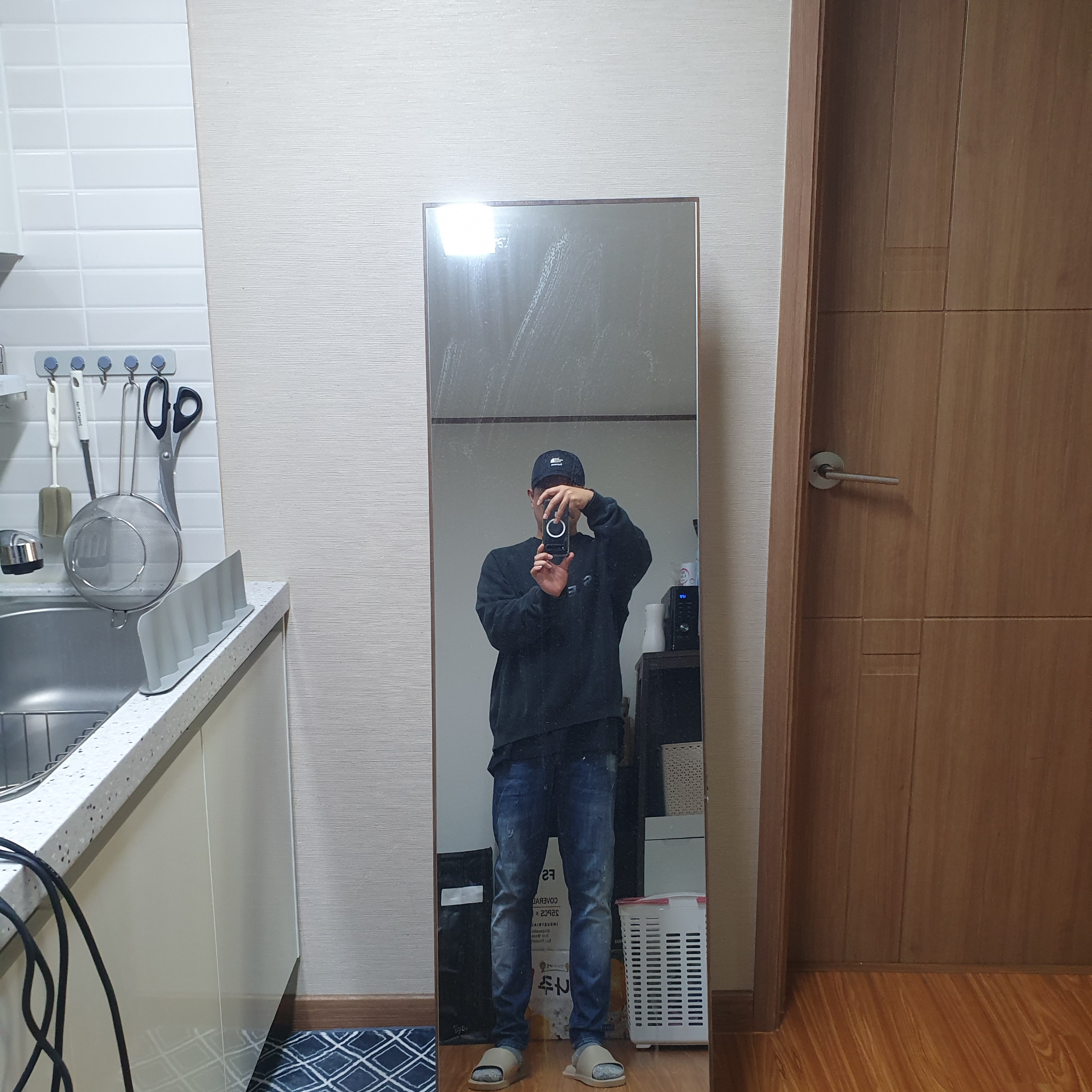 Supreme x The North Face Split 6-Panel Black - 24SS 착용 스타일 - 2