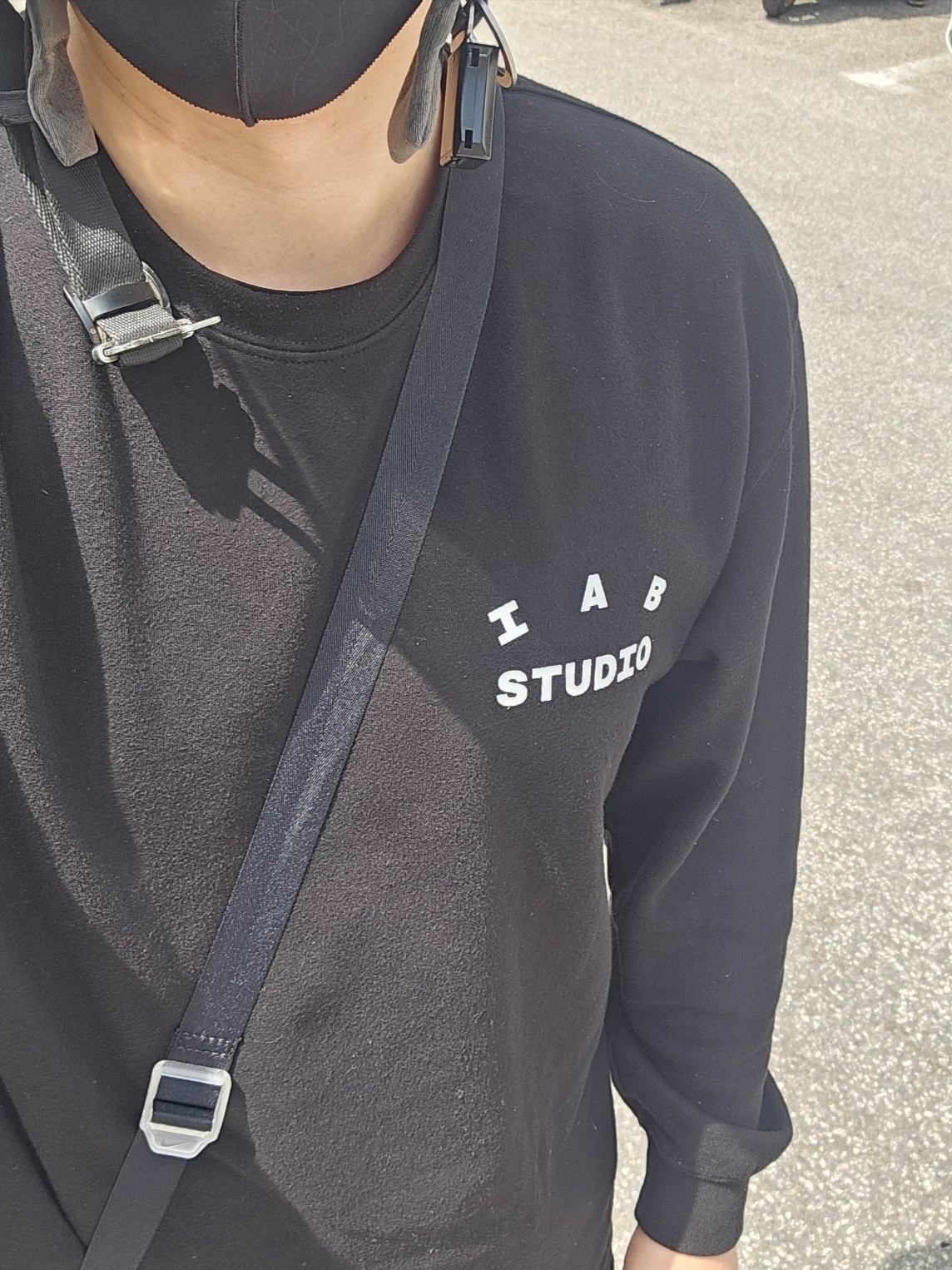 IAB Studio Long Sleeve Black - 23FW, Stone Island B0943 Nylon Metal Swimming Trunk Black - 24SS 착용 스타일 - 1
