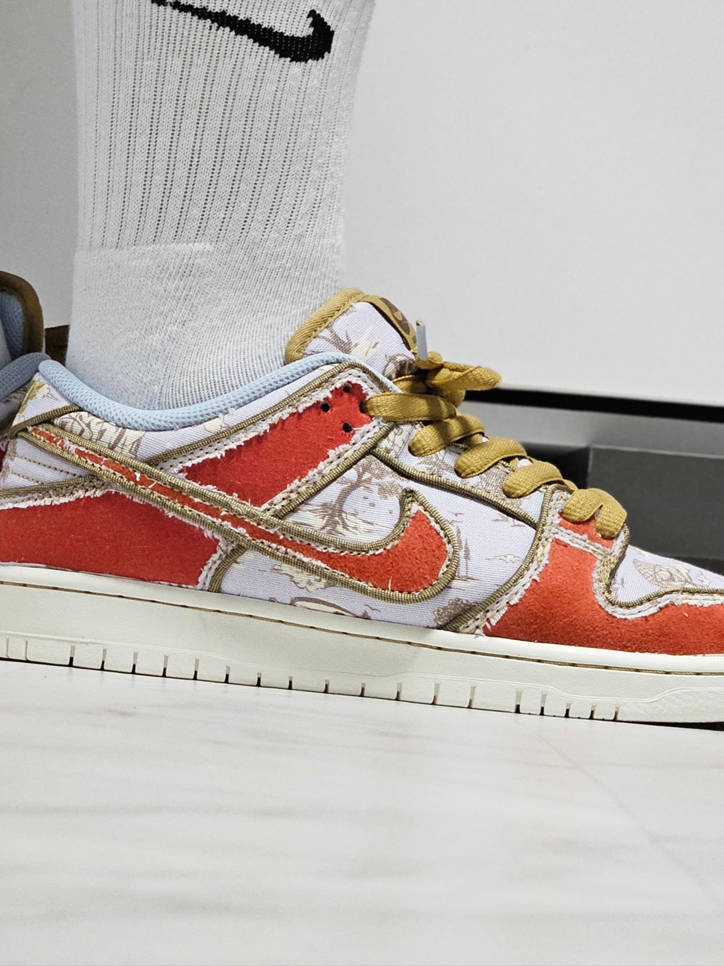 Nike SB Dunk Low Pro Premium Toile 착용 스타일 - 4
