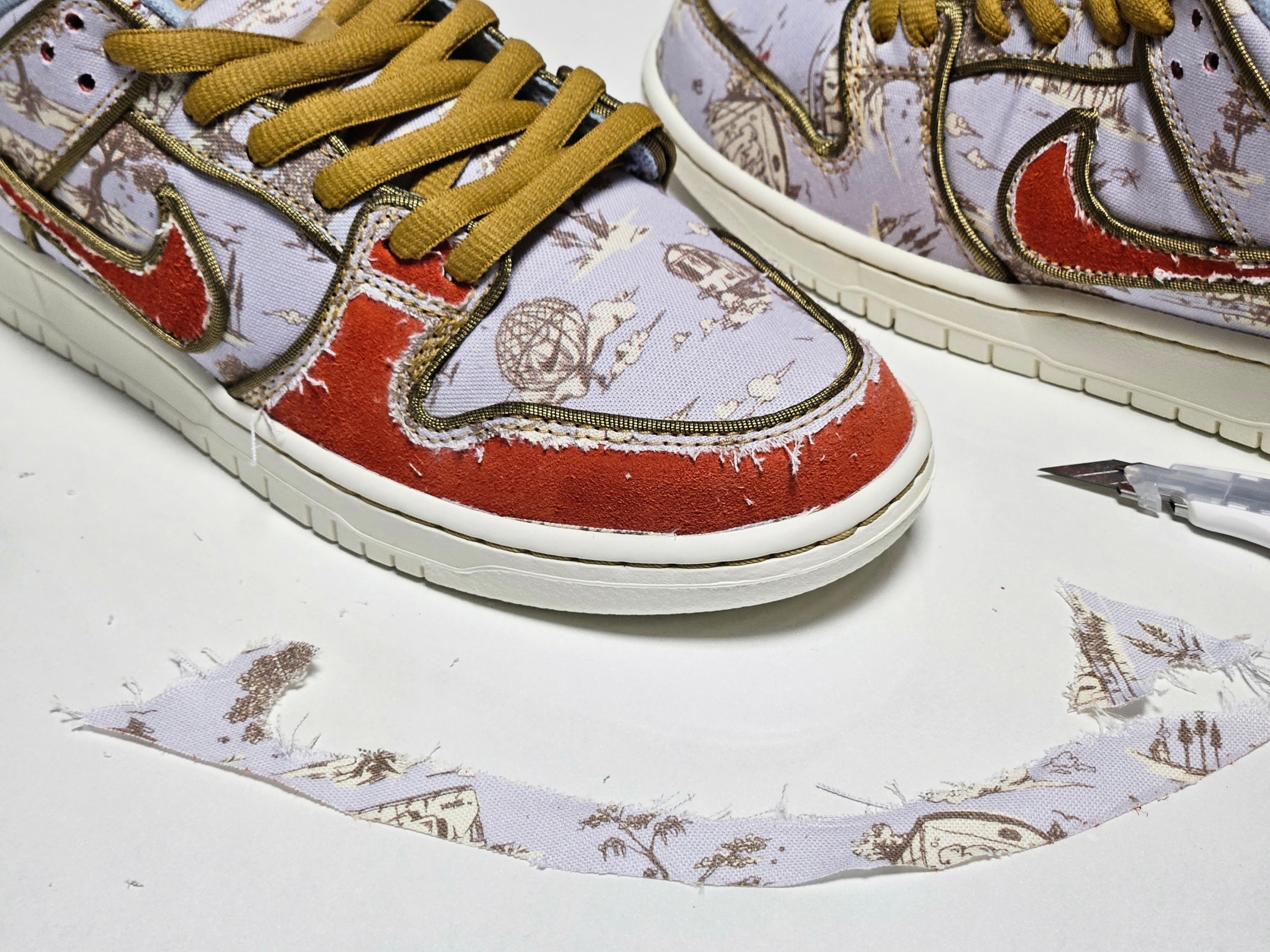 Nike SB Dunk Low Pro Premium Toile 착용 스타일 - 8